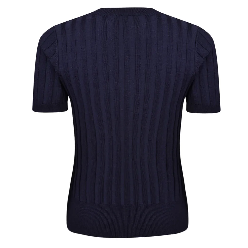 Kingsley Knit Top Navy sold by Fever London product image thumbnail 2