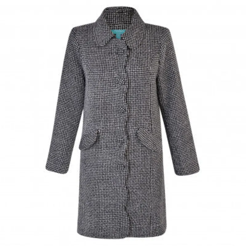 Lana Coat Black/Cream sold by Fever London