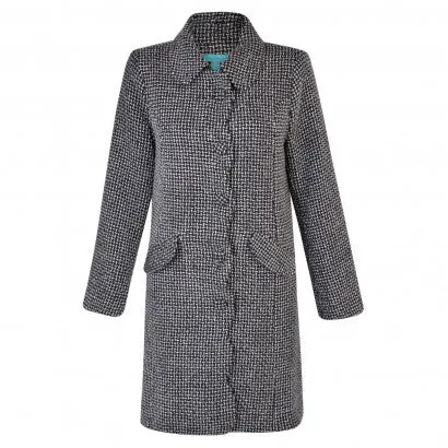 Lana Coat Black/Cream sold by Fever London