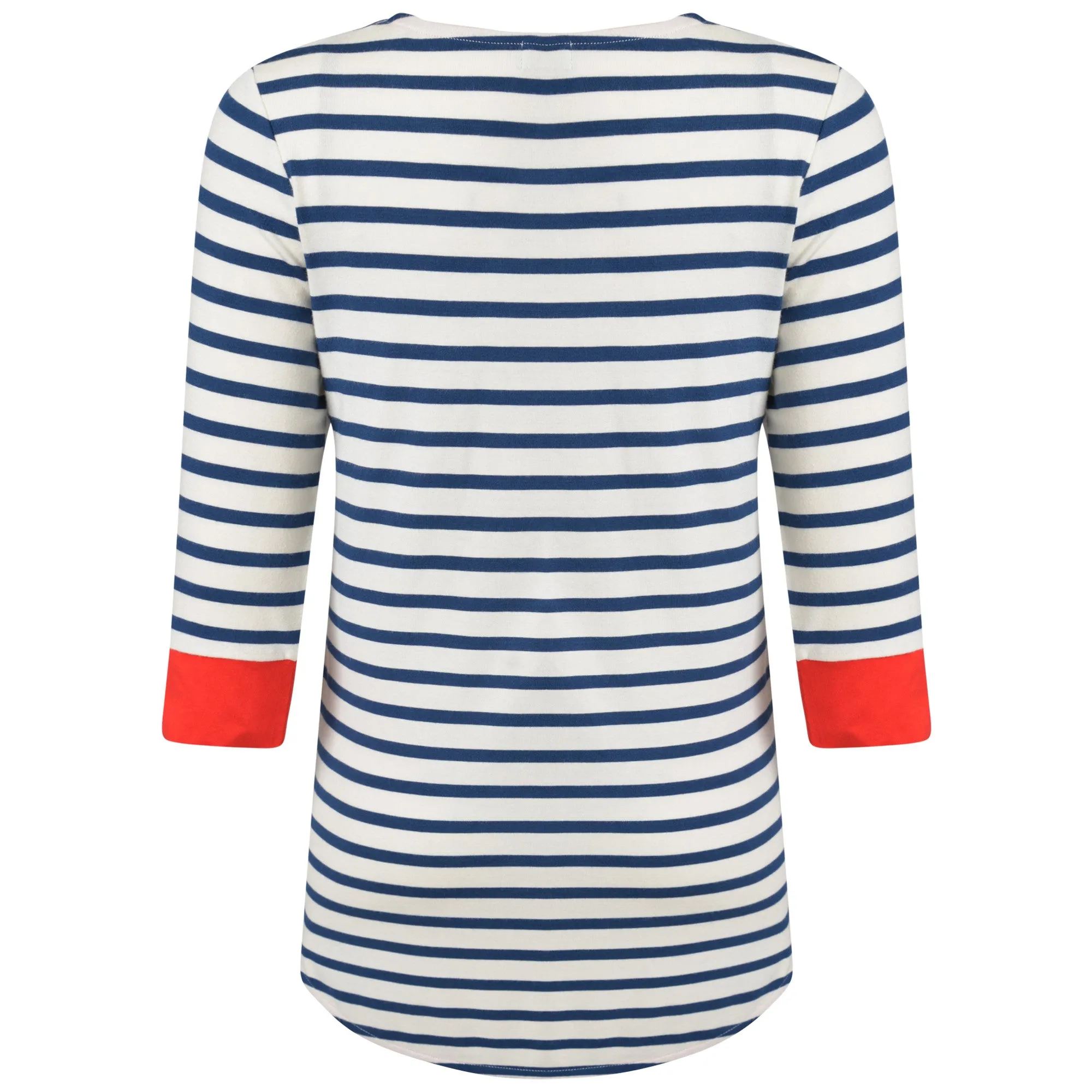 Brigitte Striped Top Cream/Navy/Red sold by Fever London product image thumbnail 2