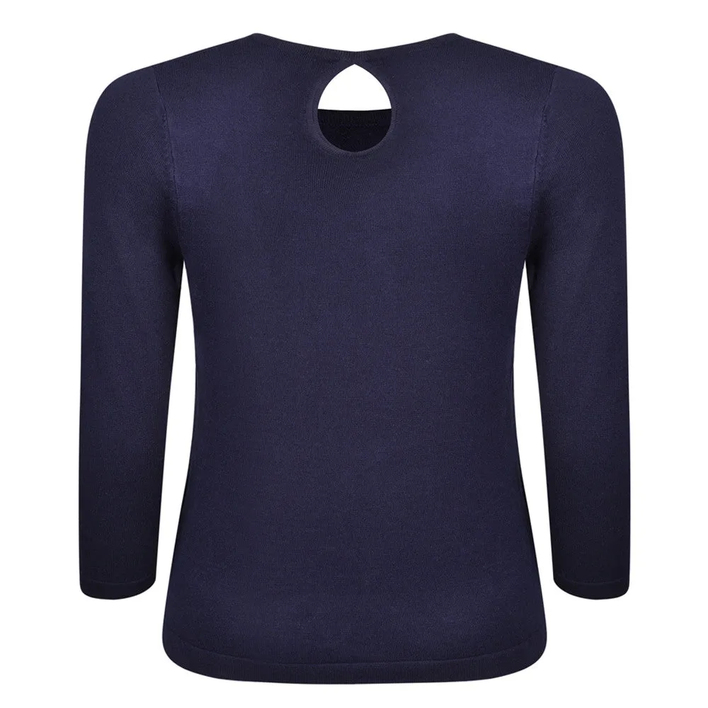 Greenland Knit Top Navy sold by Fever London product image thumbnail 2
