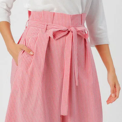 Sabina Culottes Red/Cream sold by Fever London product image thumbnail 4