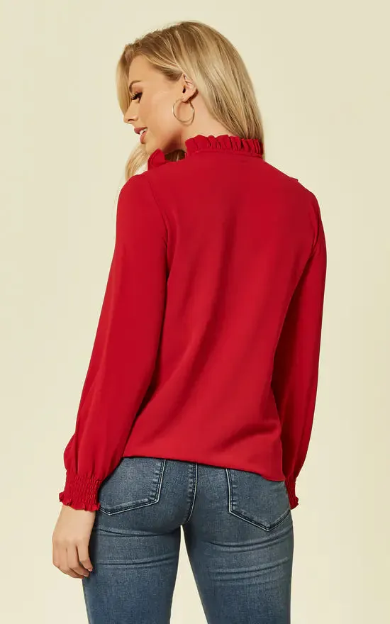 Amaya Blouse Red sold by Fever London product image thumbnail 2