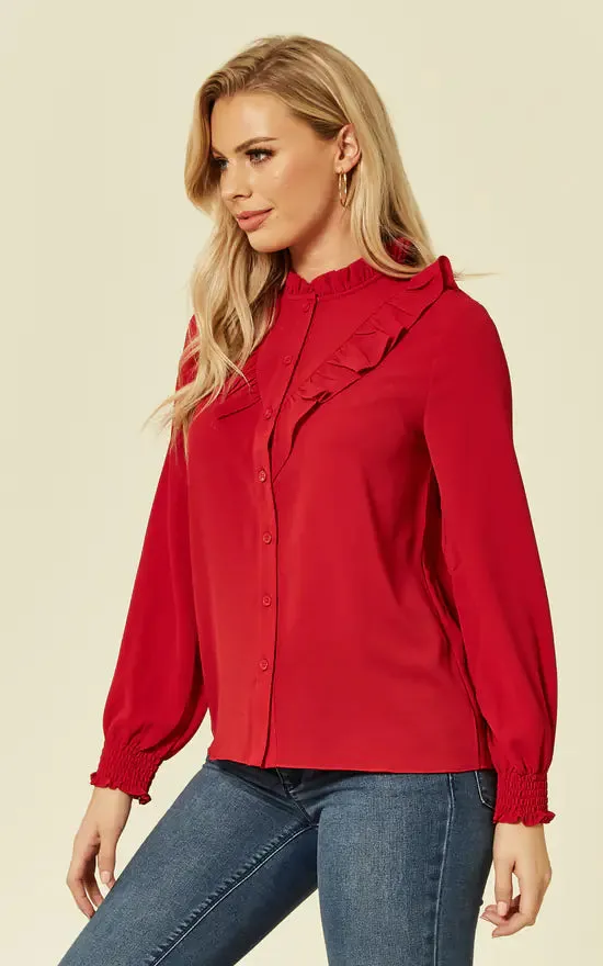 Amaya Blouse Red sold by Fever London product image thumbnail 3