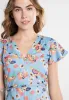 Polly Wrap Dress Multi Floral sold by Fever London
