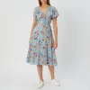 Polly Wrap Dress Multi Floral sold by Fever London