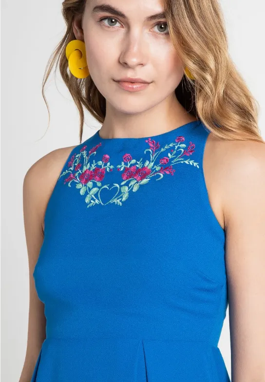 Abigail Dress Blue sold by Fever London product image thumbnail 5