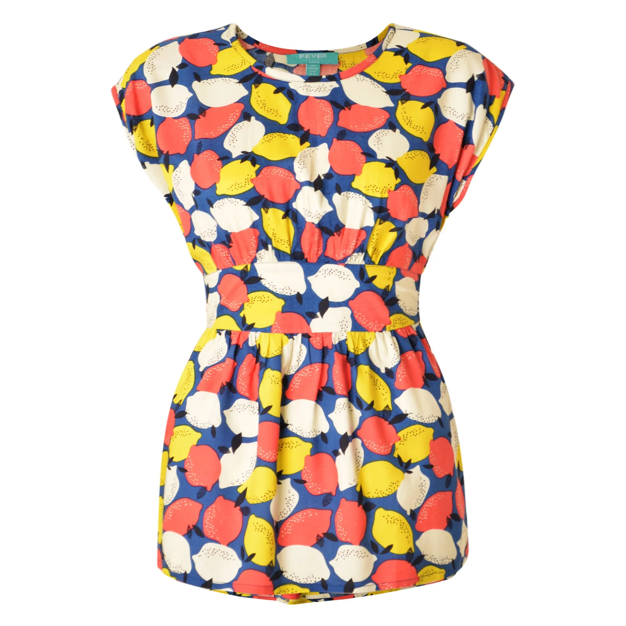 Lemonade Top Navy Multi sold by Fever London