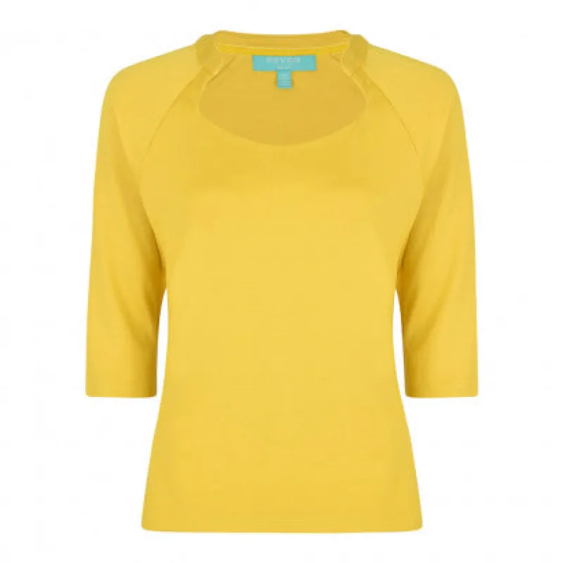 Gretta Top Mustard sold by Fever London