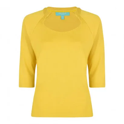 Gretta Top Mustard sold by Fever London