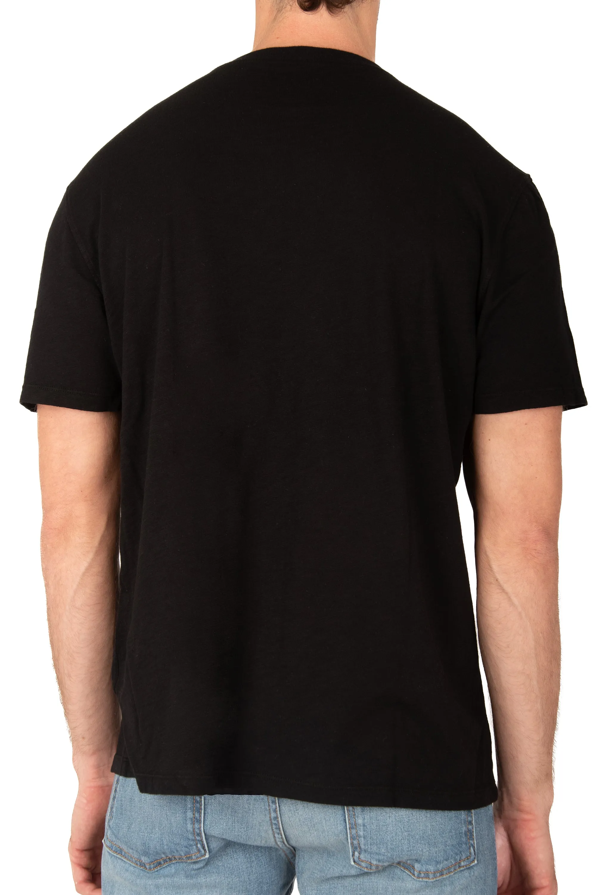 MENS CREW NECK T-BLACK sold by Fidelity product image thumbnail 3
