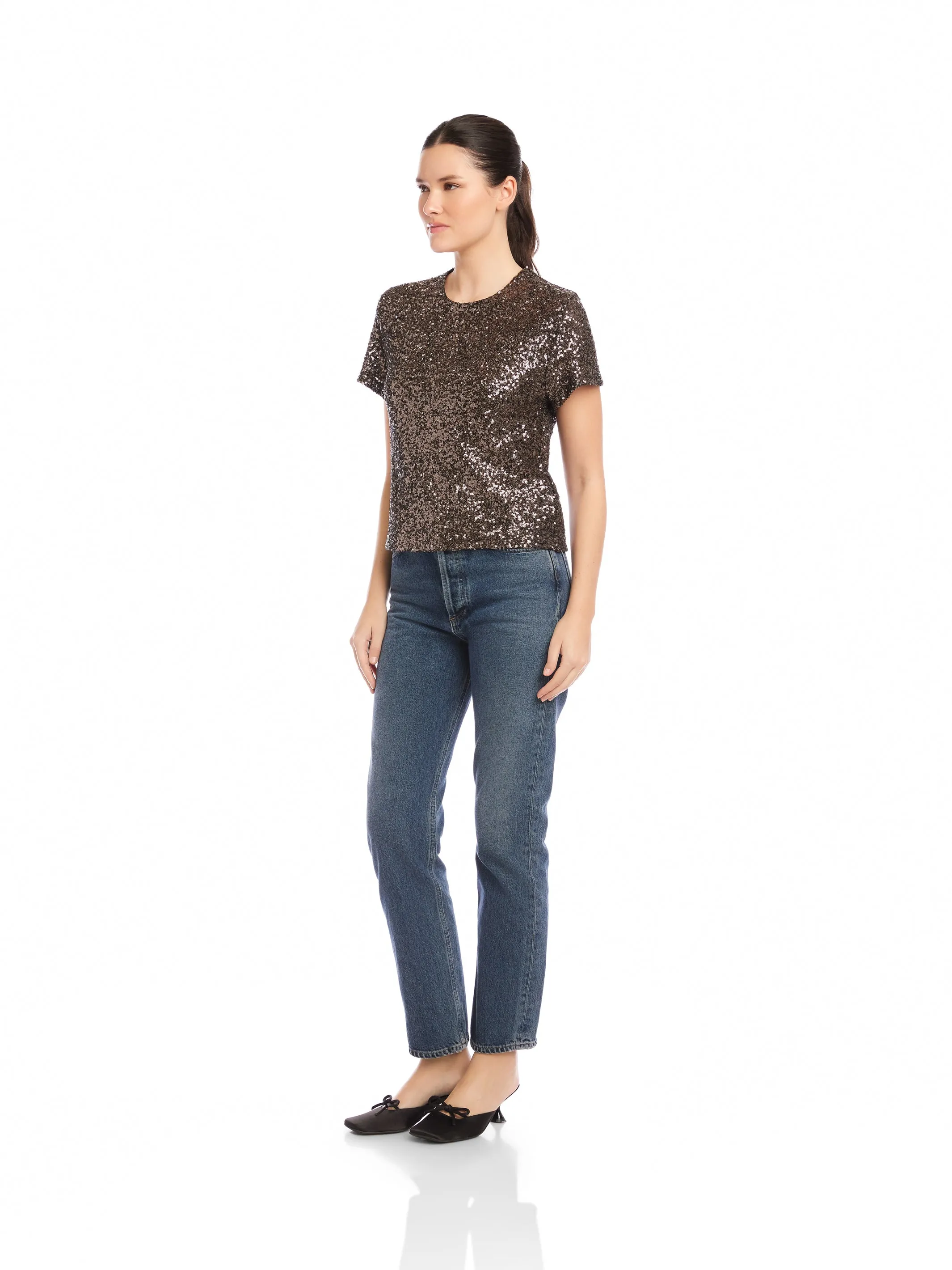 Stacey Sequin Top sold by Fifteen Twenty product image thumbnail 4