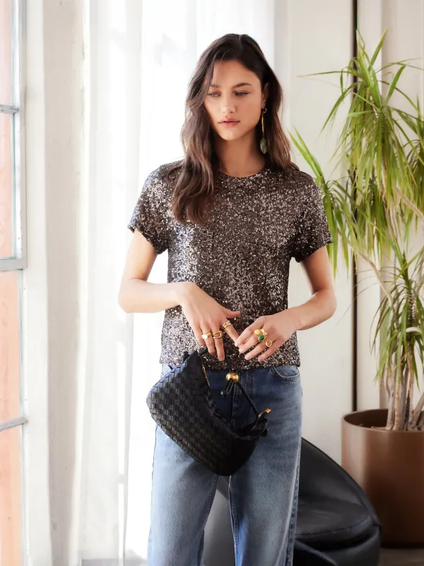 Stacey Sequin Top sold by Fifteen Twenty