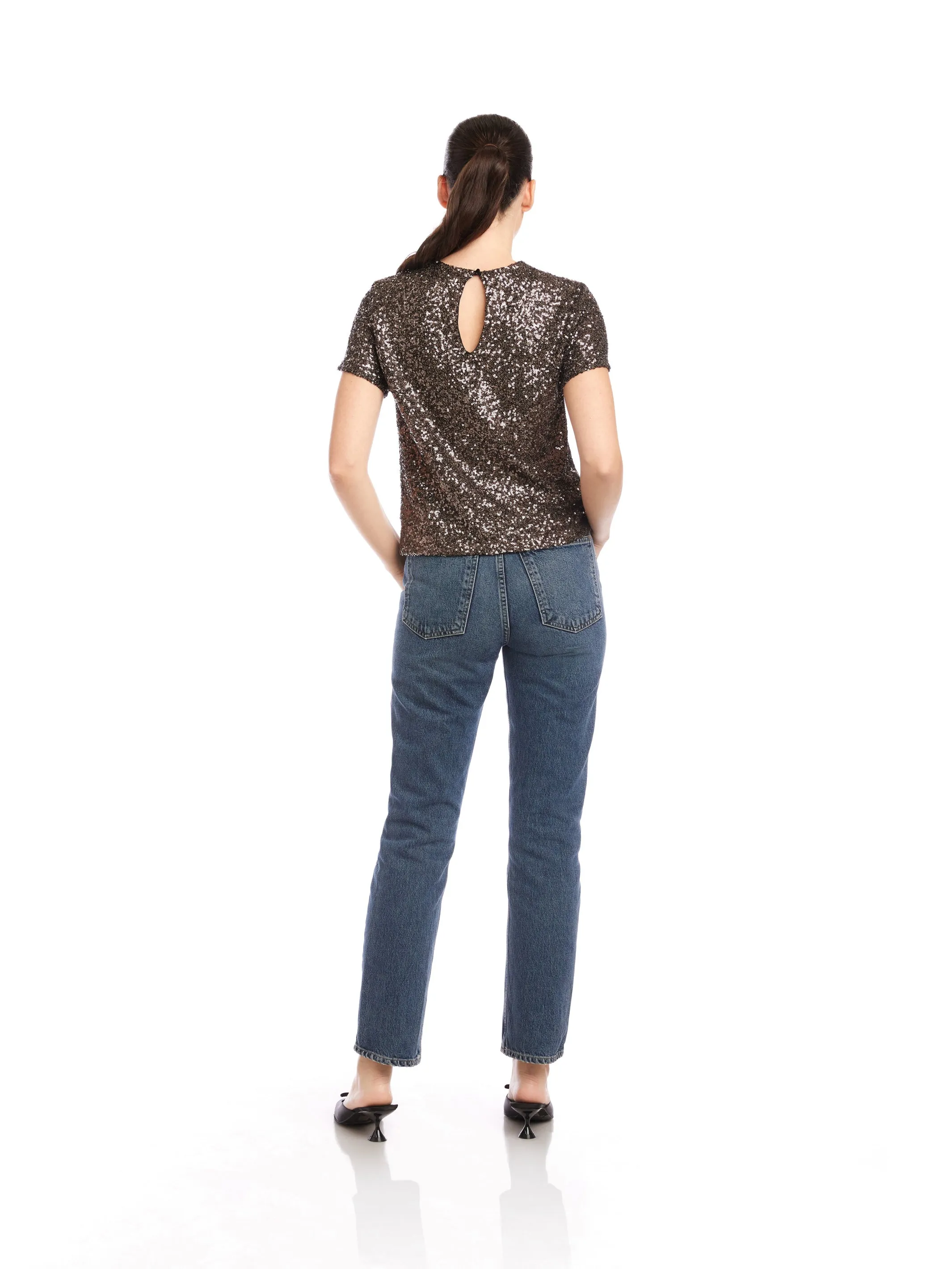 Stacey Sequin Top sold by Fifteen Twenty product image thumbnail 5