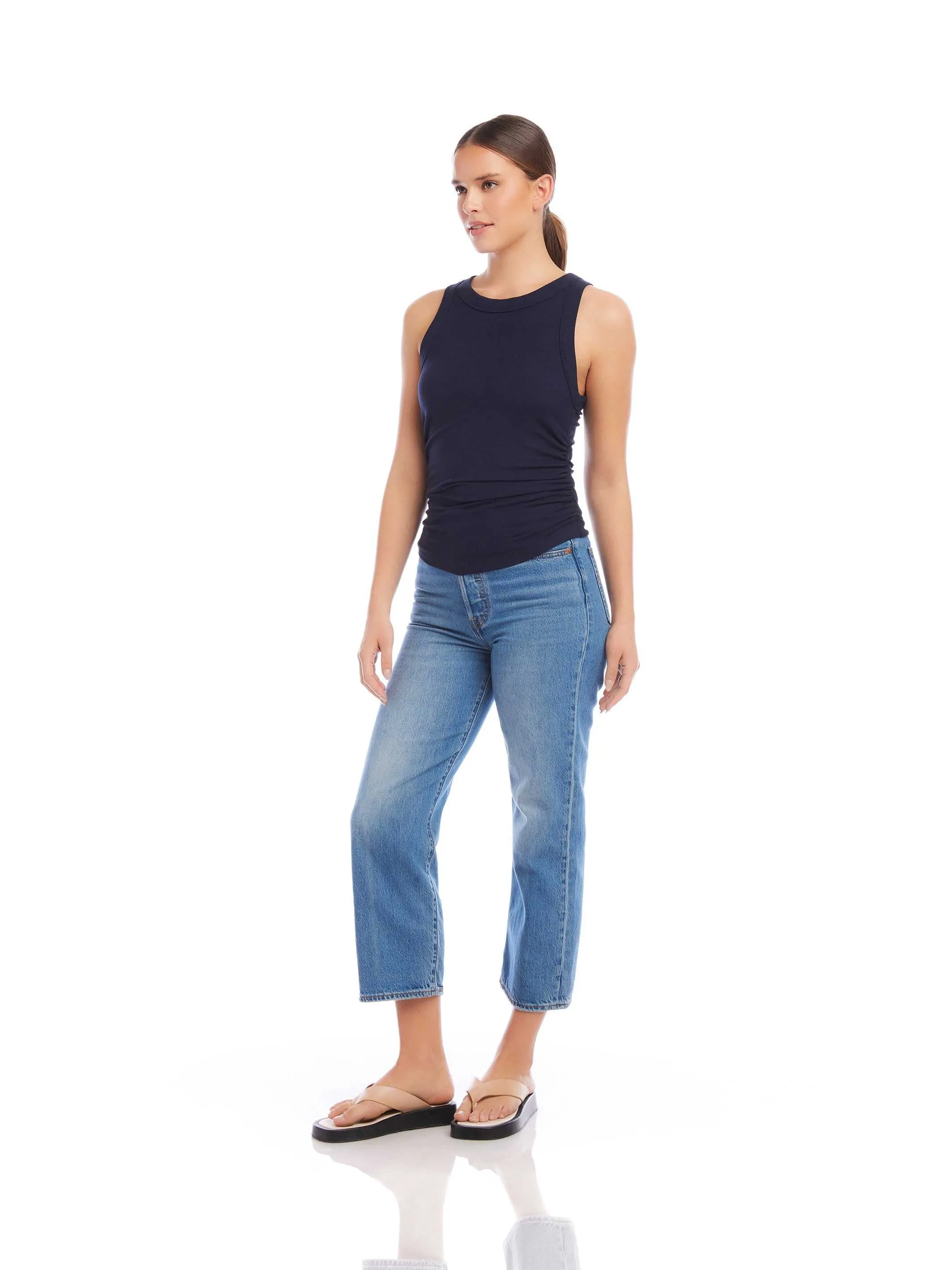 Side Shirred Tank sold by Fifteen Twenty product image thumbnail 2