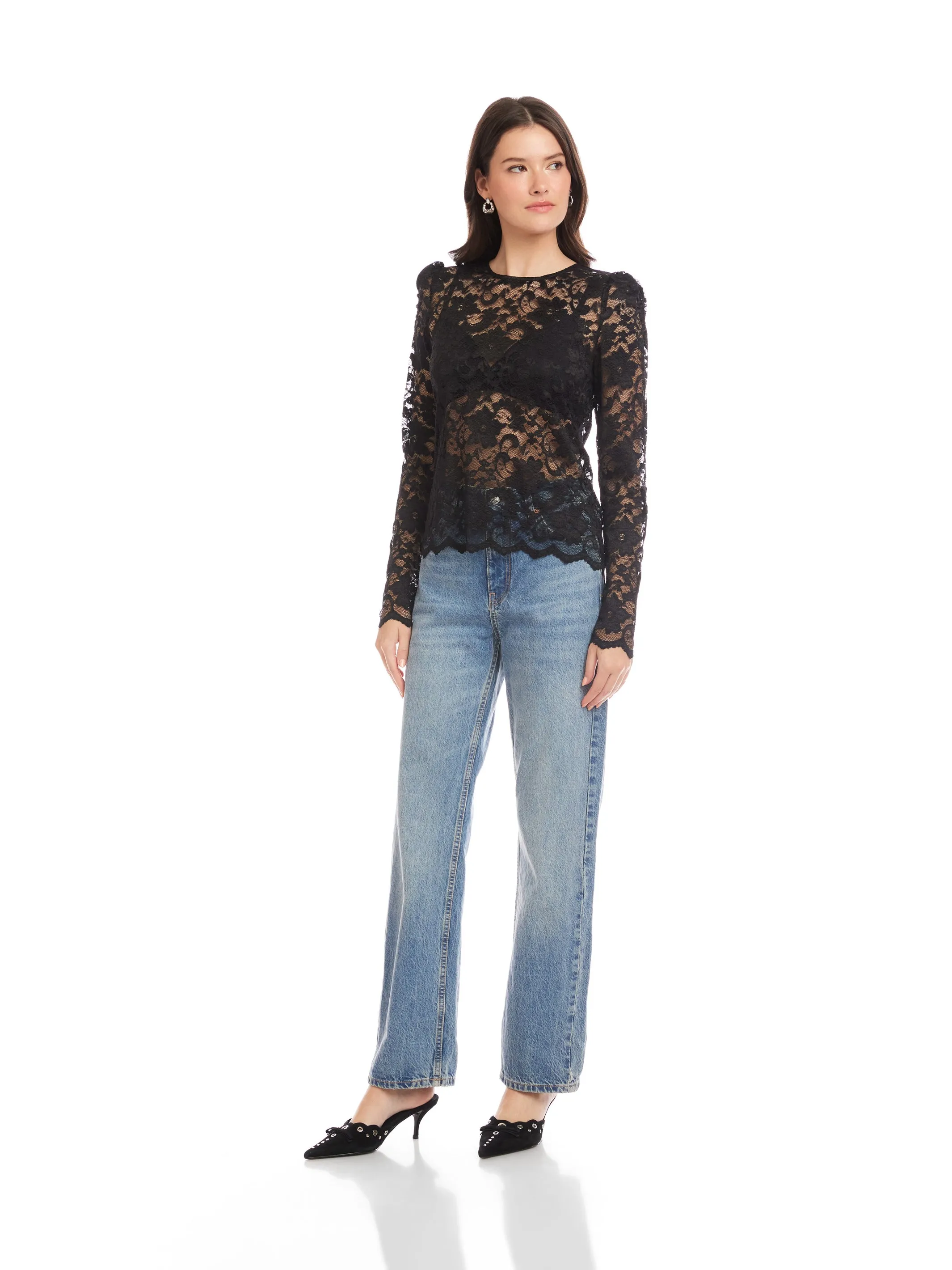 Maylani Lace Top sold by Fifteen Twenty product image thumbnail 4