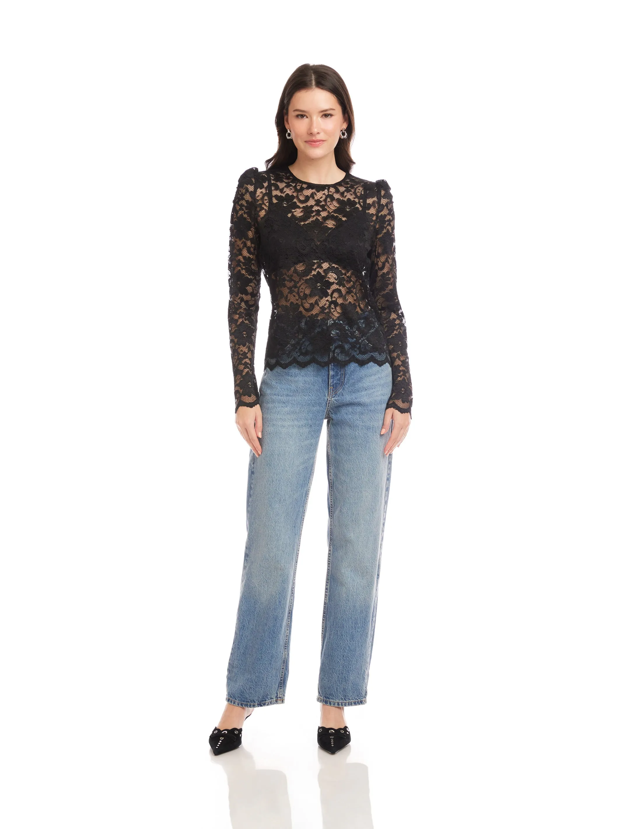 Maylani Lace Top sold by Fifteen Twenty product image thumbnail 3