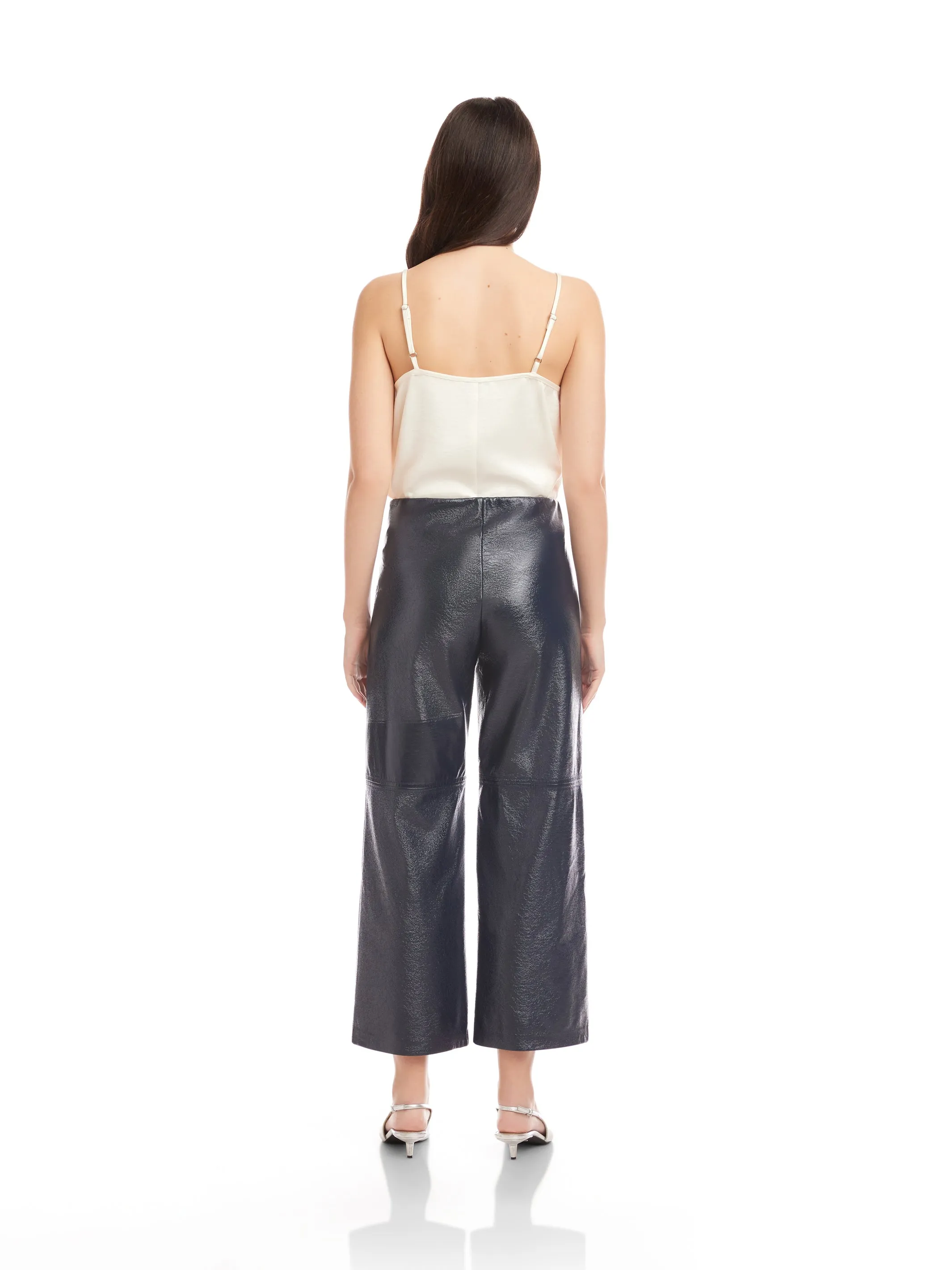 Faux Patent Leather Cropped Pants sold by Fifteen Twenty product image thumbnail 5