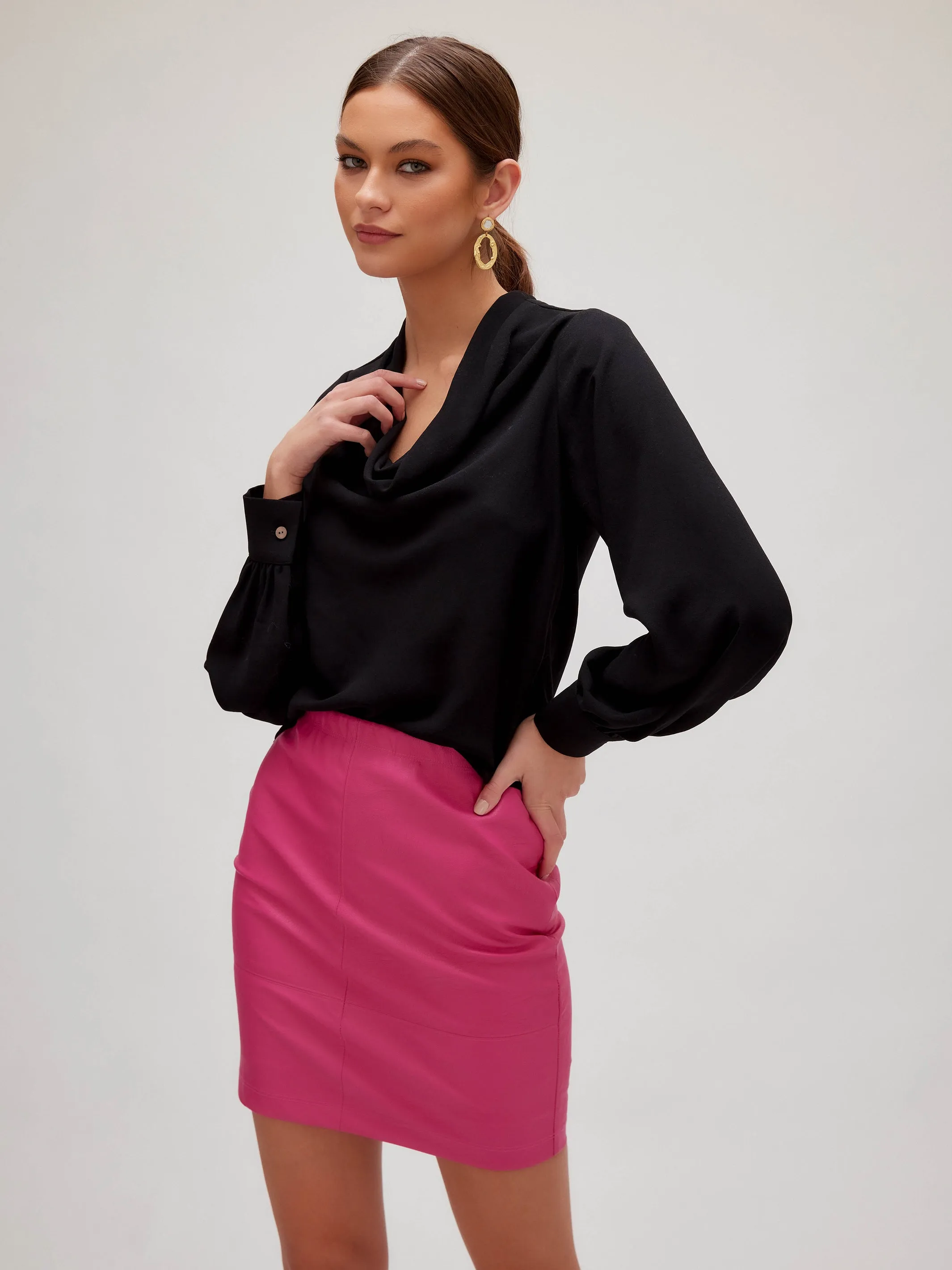 Vegan Leather Mini Skirt sold by Fifteen Twenty