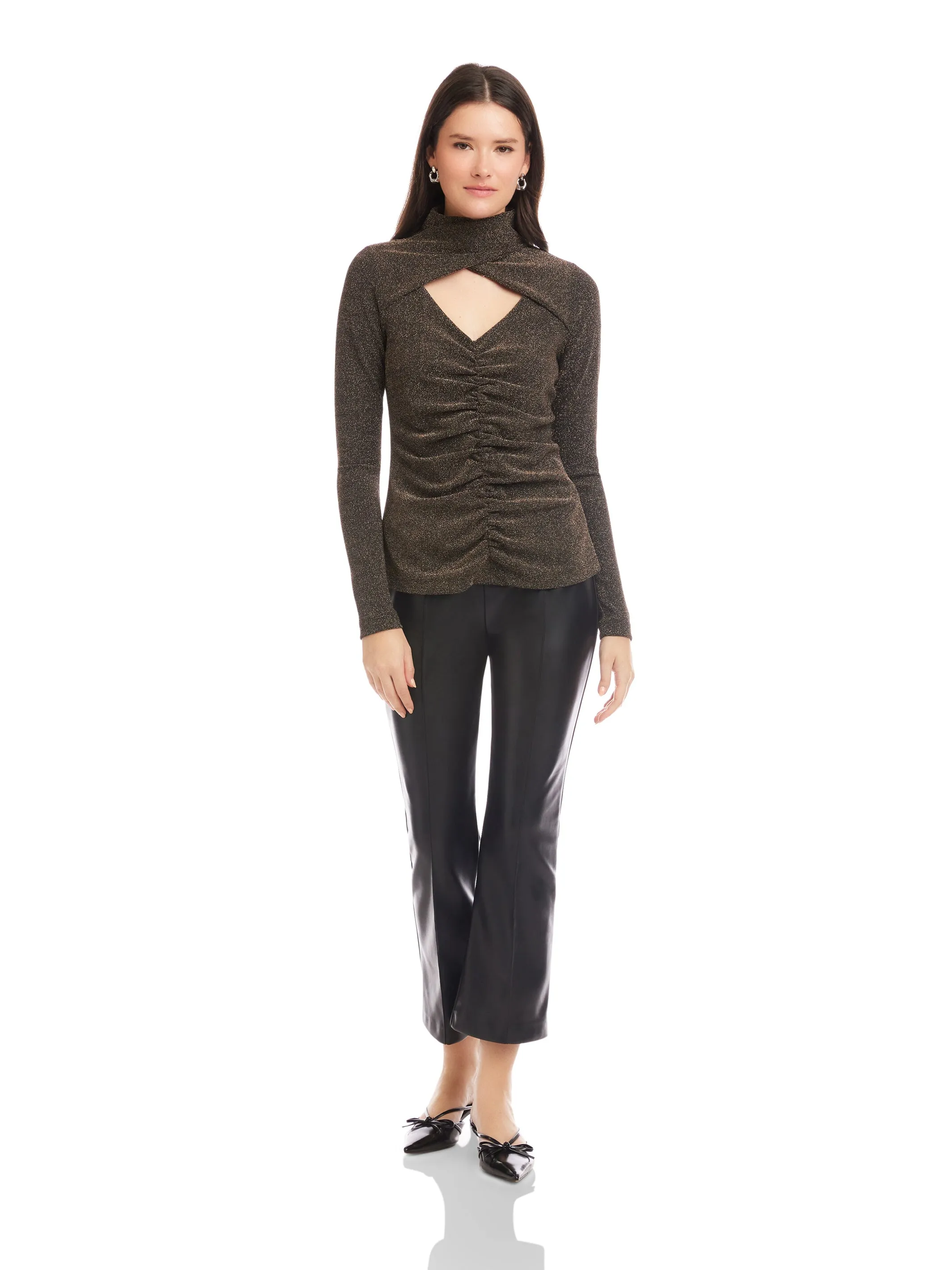 Adina Crossover Turtleneck Top sold by Fifteen Twenty product image thumbnail 3