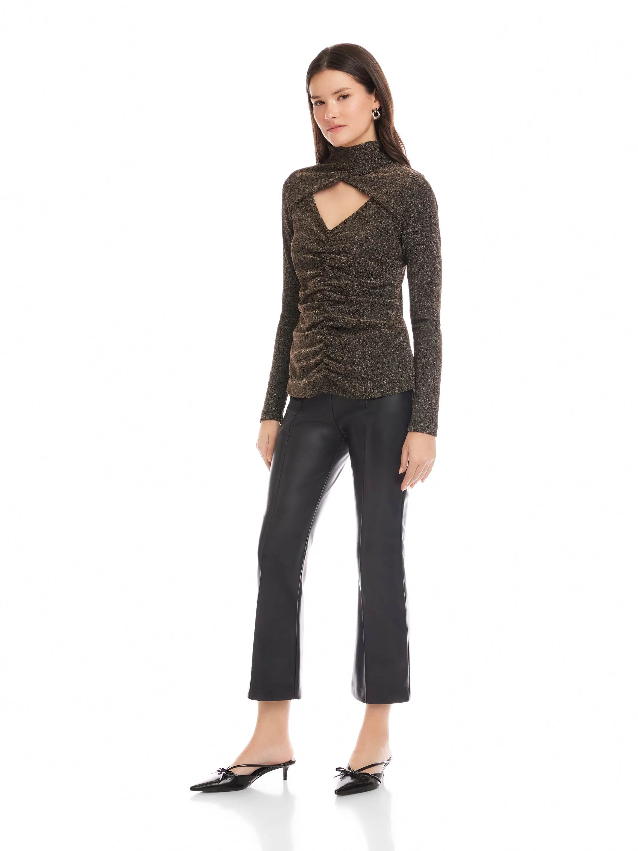 Adina Crossover Turtleneck Top sold by Fifteen Twenty product image thumbnail 4