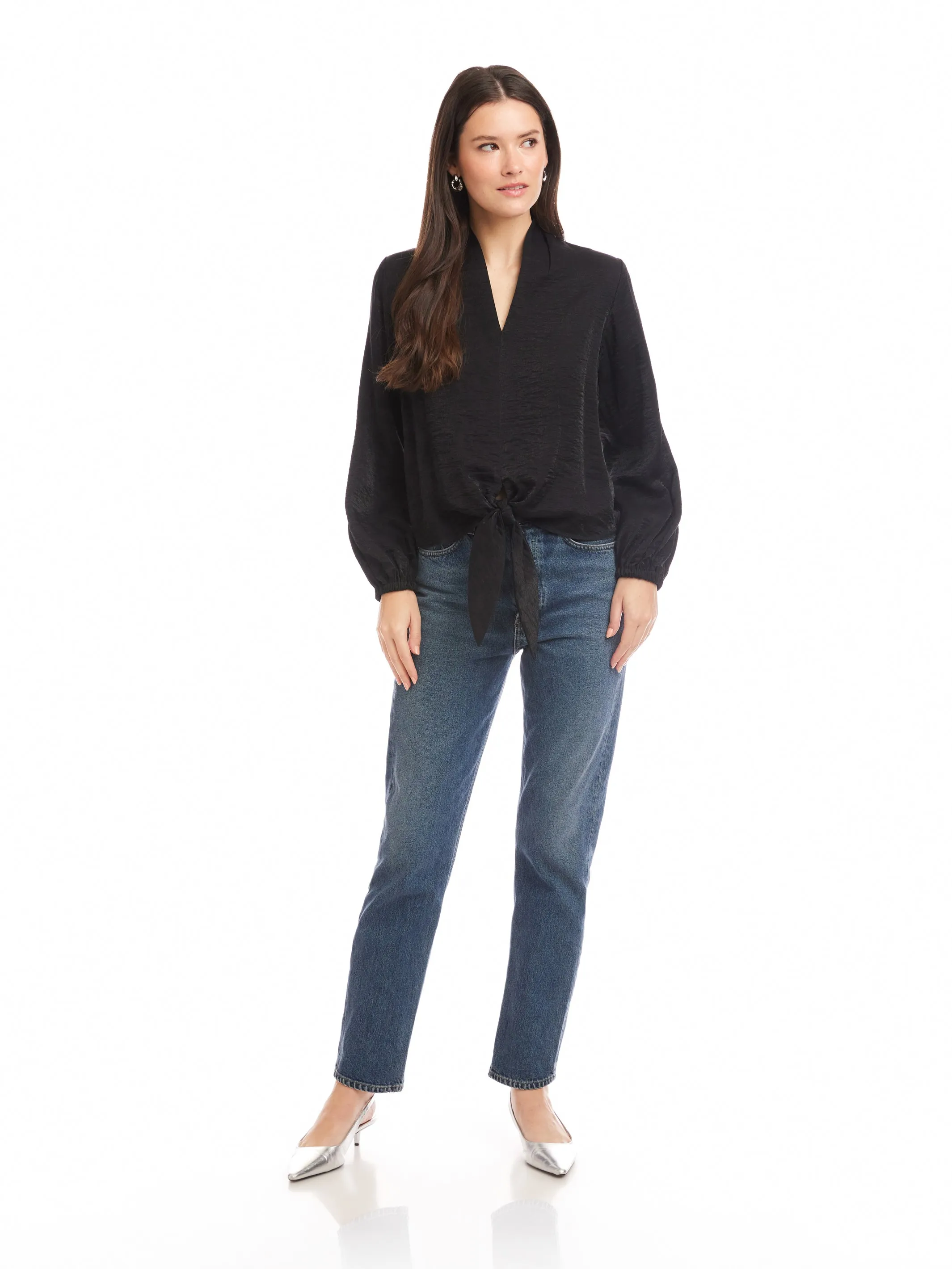 Scarlet Tie-Front Top sold by Fifteen Twenty product image thumbnail 3