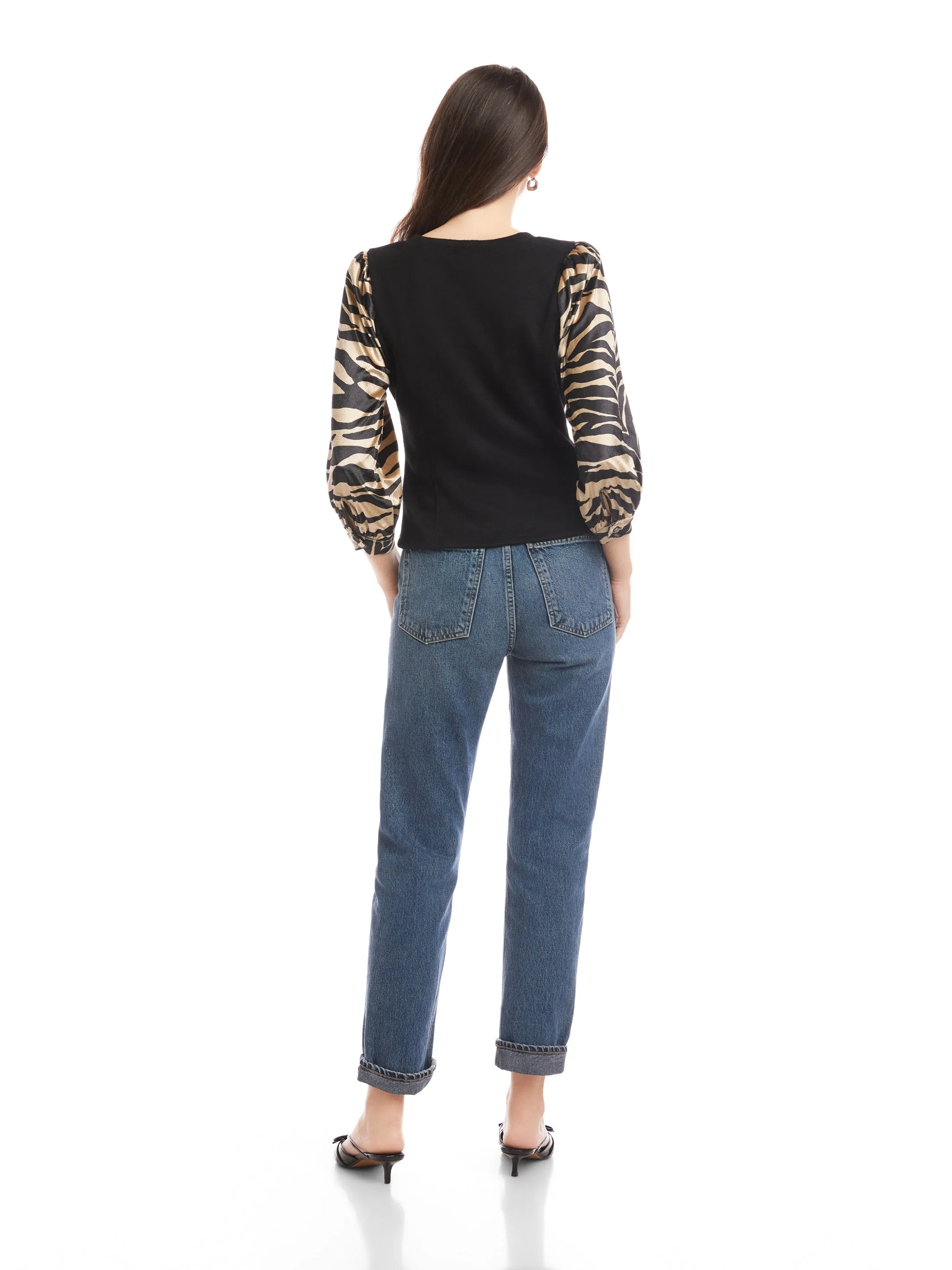 Contrast Lory Velvet Top sold by Fifteen Twenty product image thumbnail 5