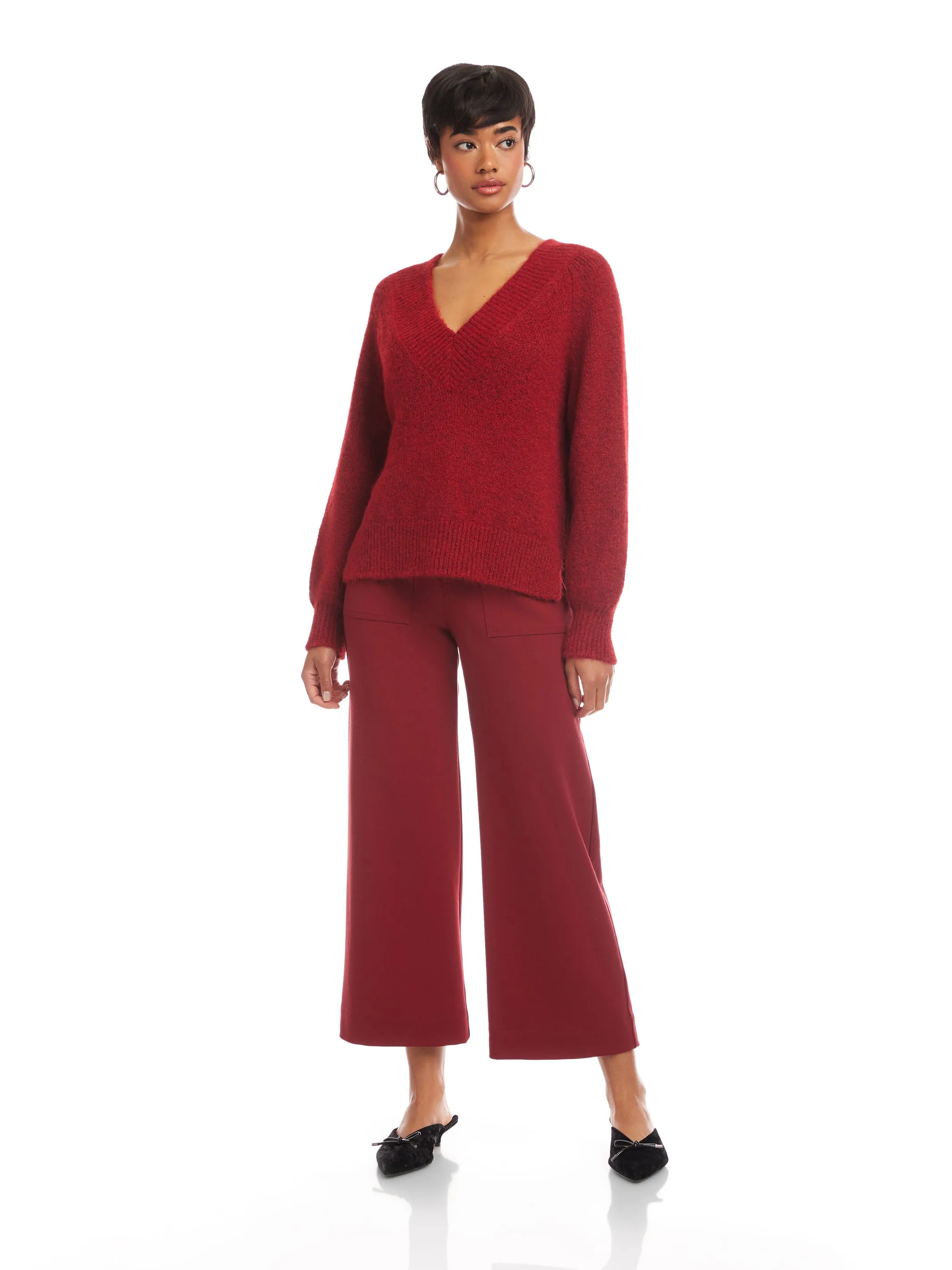 Heather V-Neck Sweater sold by Fifteen Twenty product image thumbnail 4
