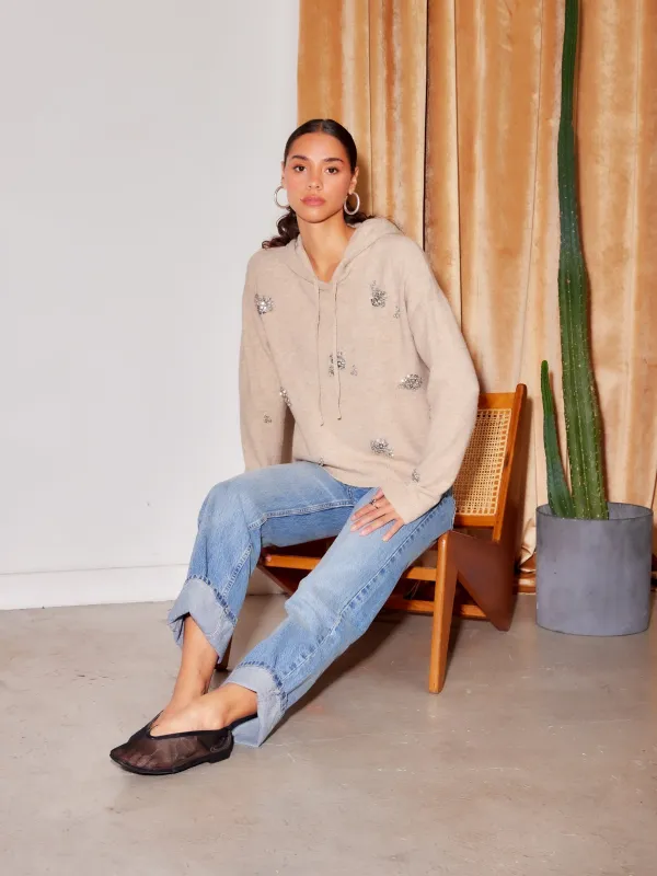 Krystal Embellished Hoodie sold by Fifteen Twenty