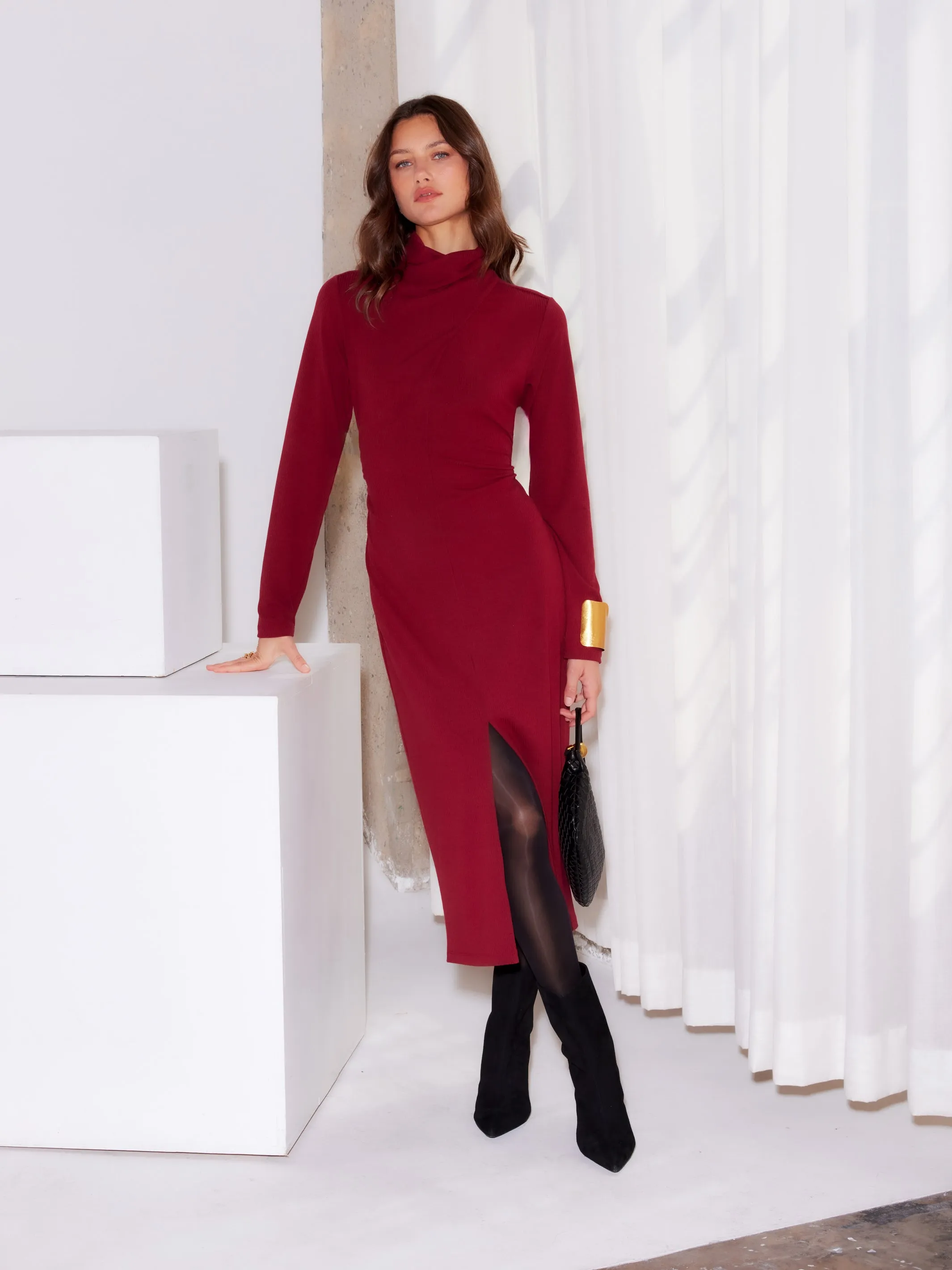 Tasha Turtleneck Midi Dress sold by Fifteen Twenty