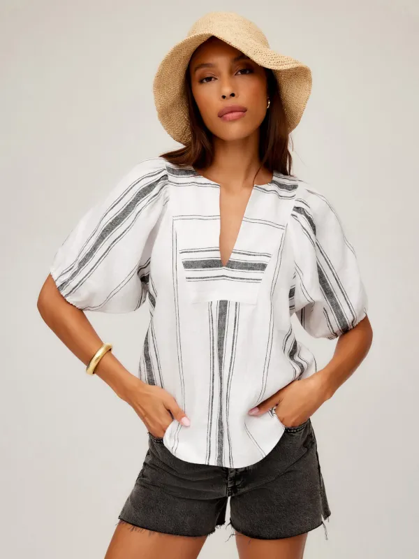 Vienna Linen Blouse sold by Fifteen Twenty