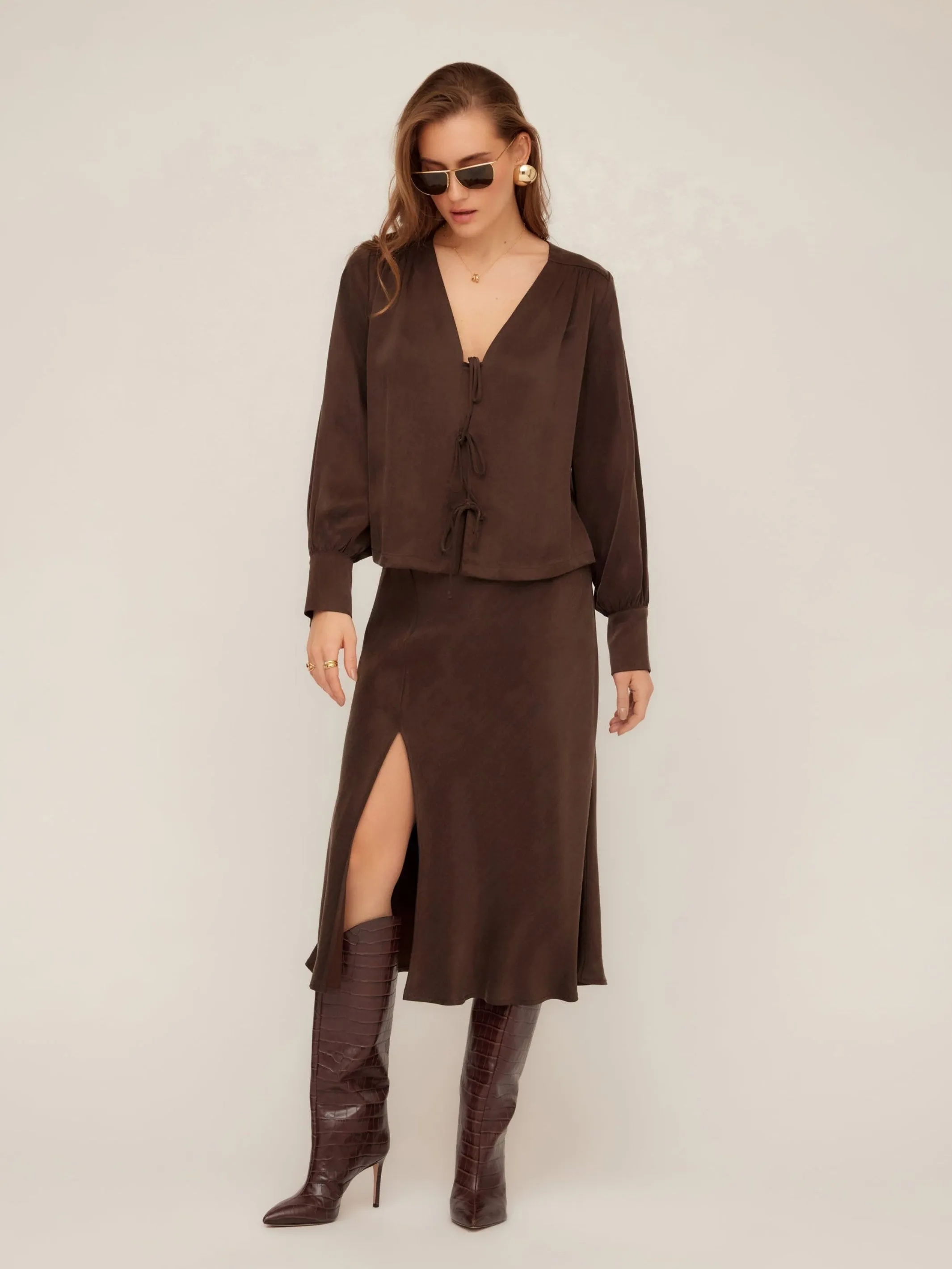 Brielle Midi Skirt sold by Fifteen Twenty