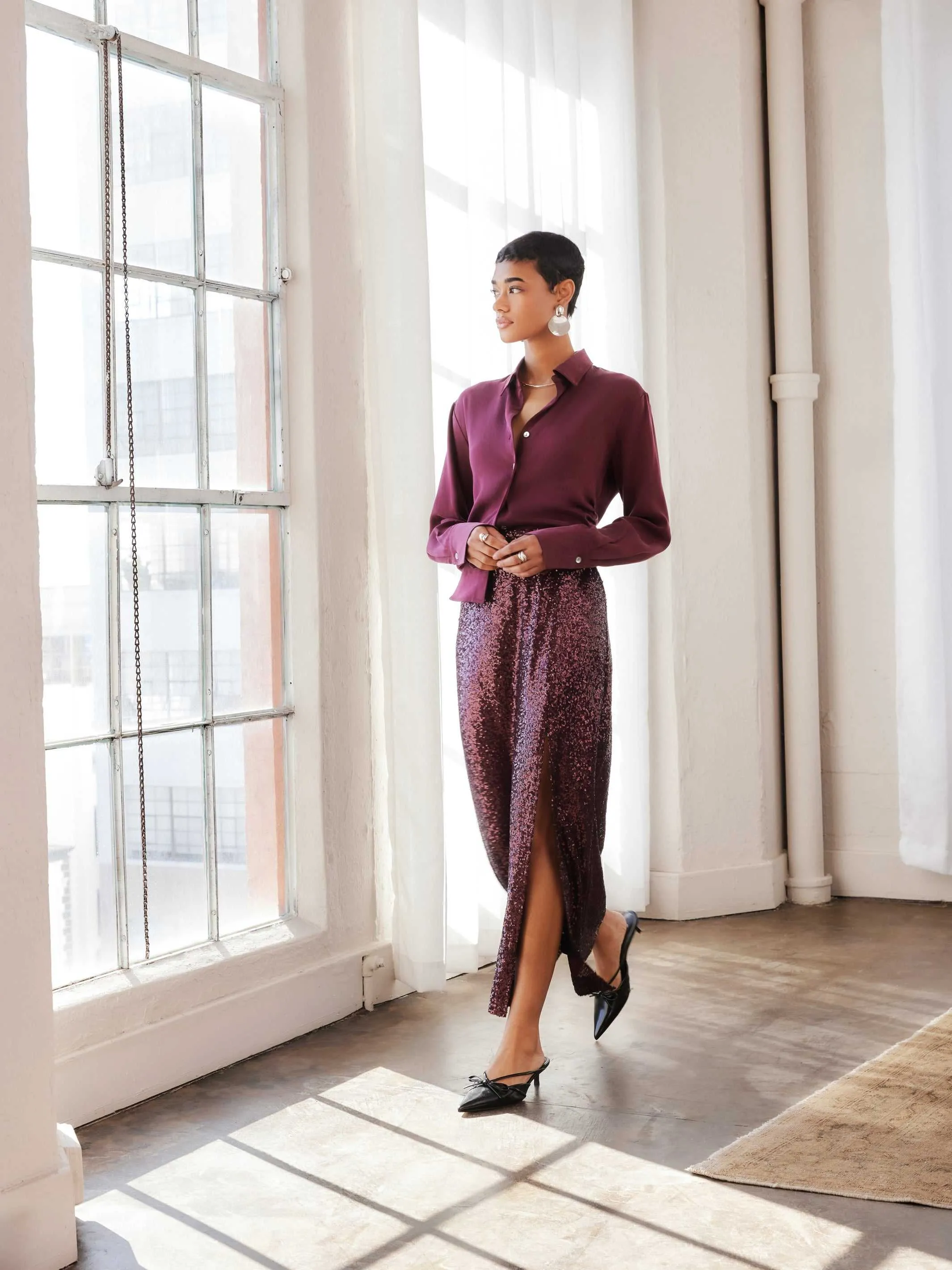 Cora Sequin Skirt sold by Fifteen Twenty product image thumbnail 2