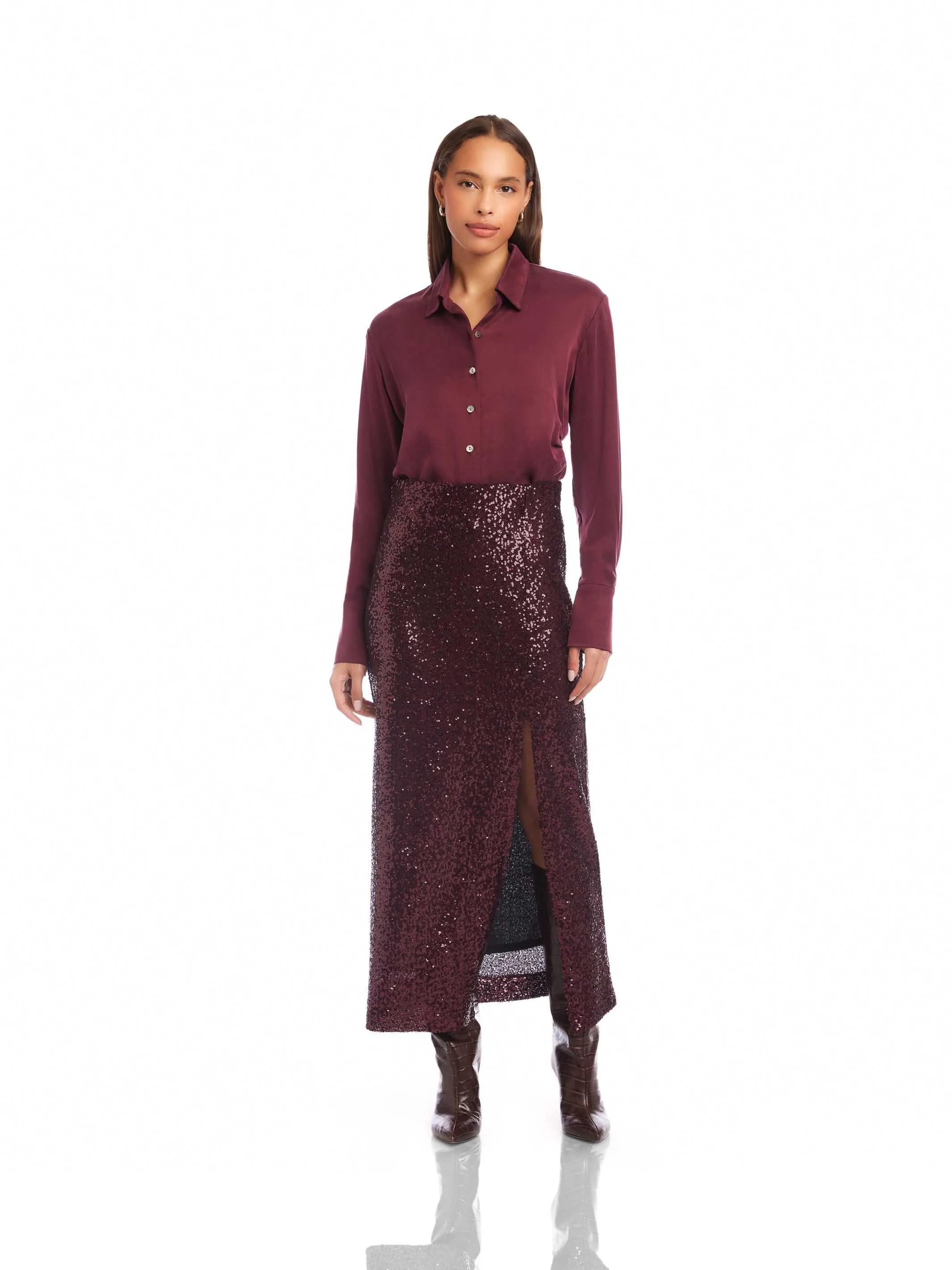 Cora Sequin Skirt sold by Fifteen Twenty product image thumbnail 4