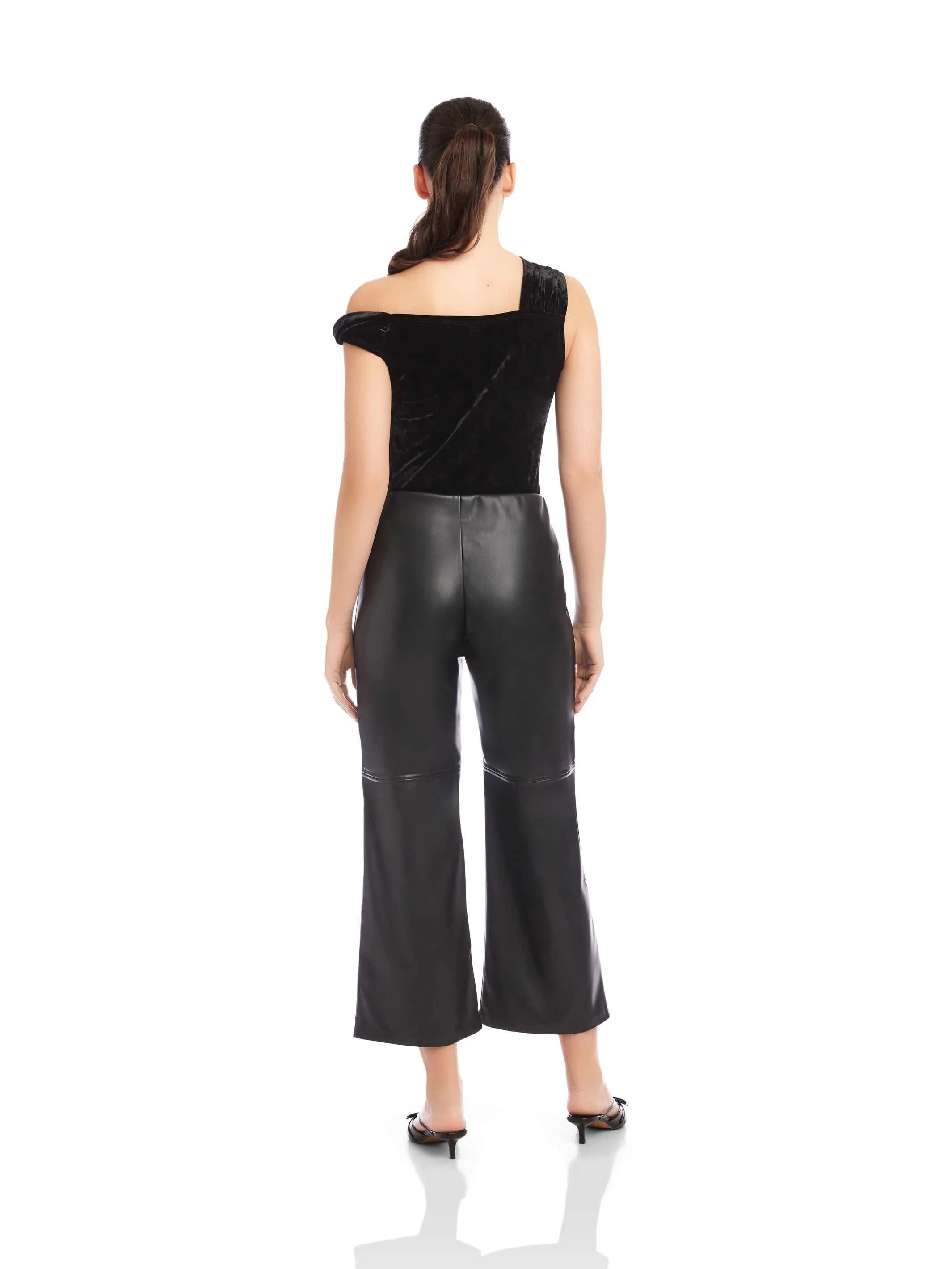 Faux Leather Cropped Pants sold by Fifteen Twenty product image thumbnail 4