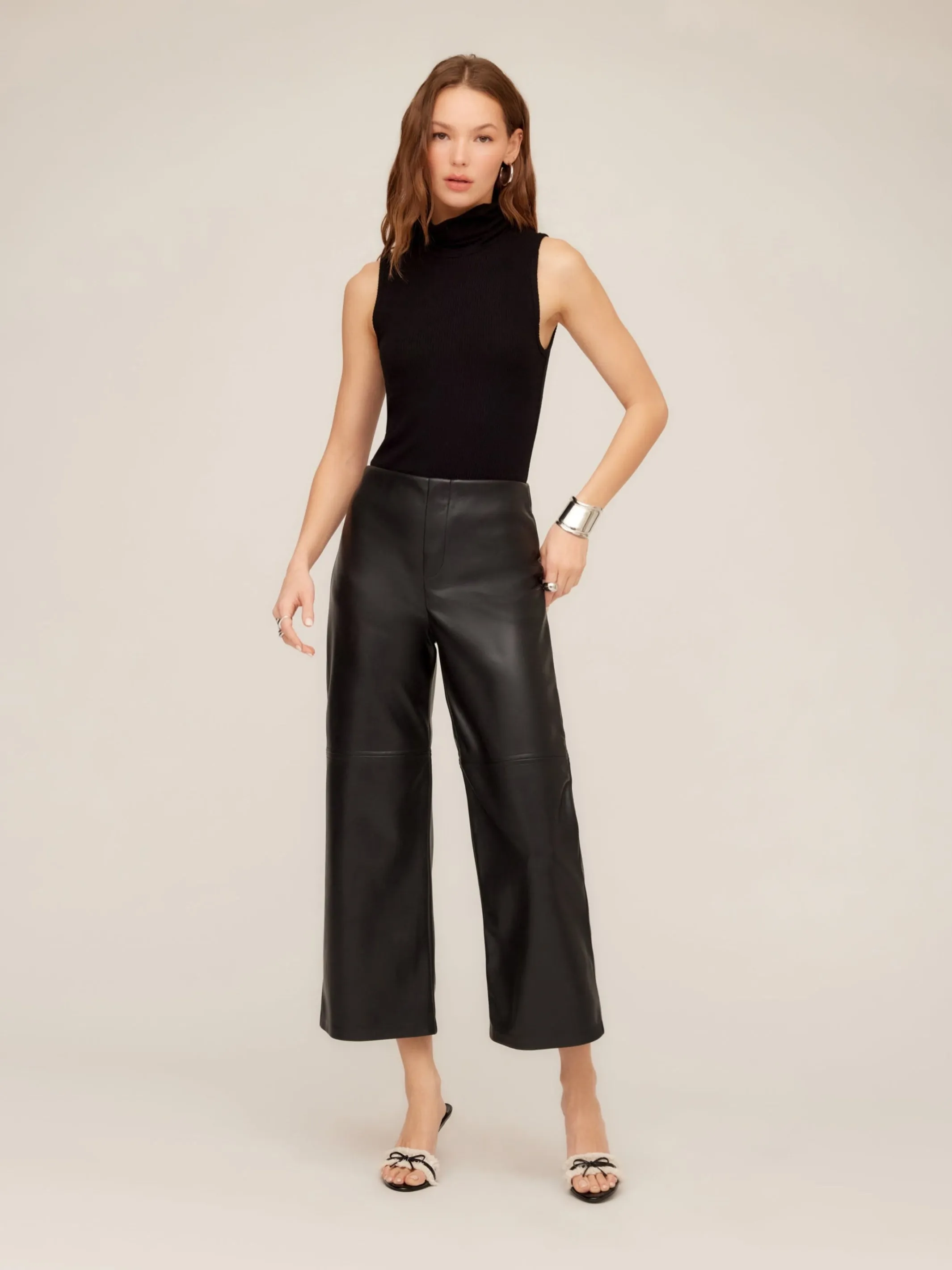 Faux Leather Cropped Pants sold by Fifteen Twenty