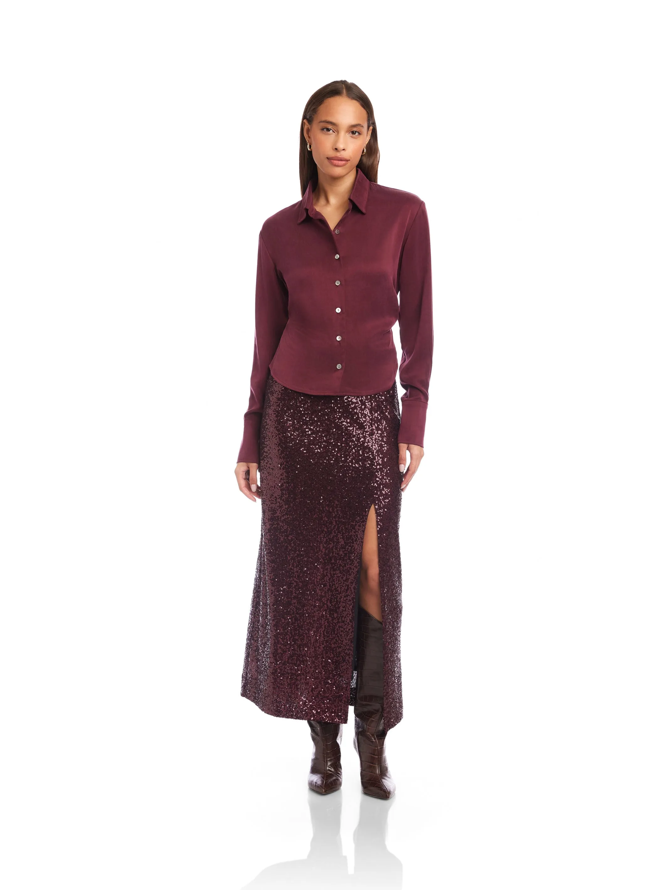 Tawnie Side-Pleat Shirt sold by Fifteen Twenty product image thumbnail 3