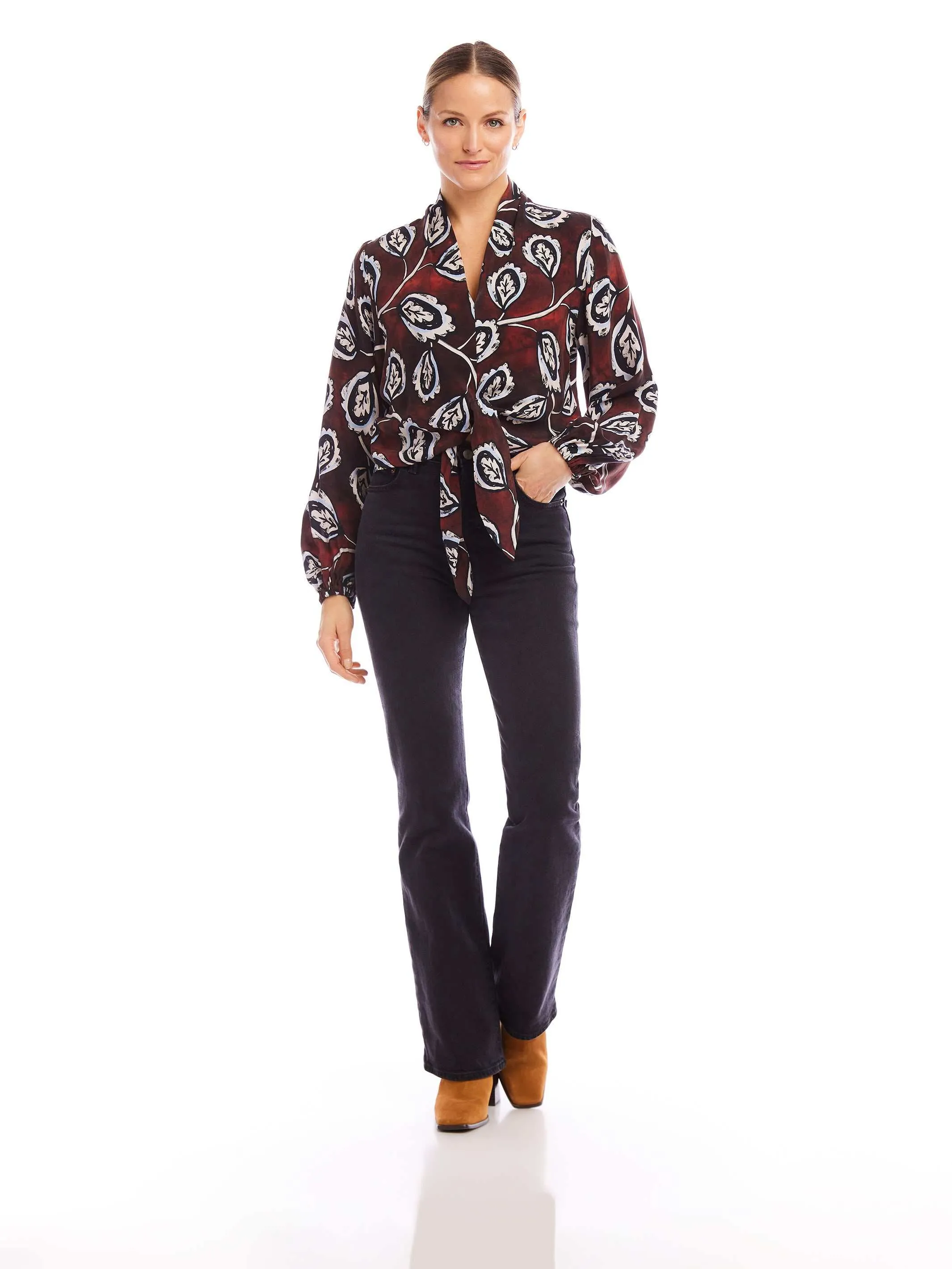 Scarlet Tie-Front Top sold by Fifteen Twenty product image thumbnail 4