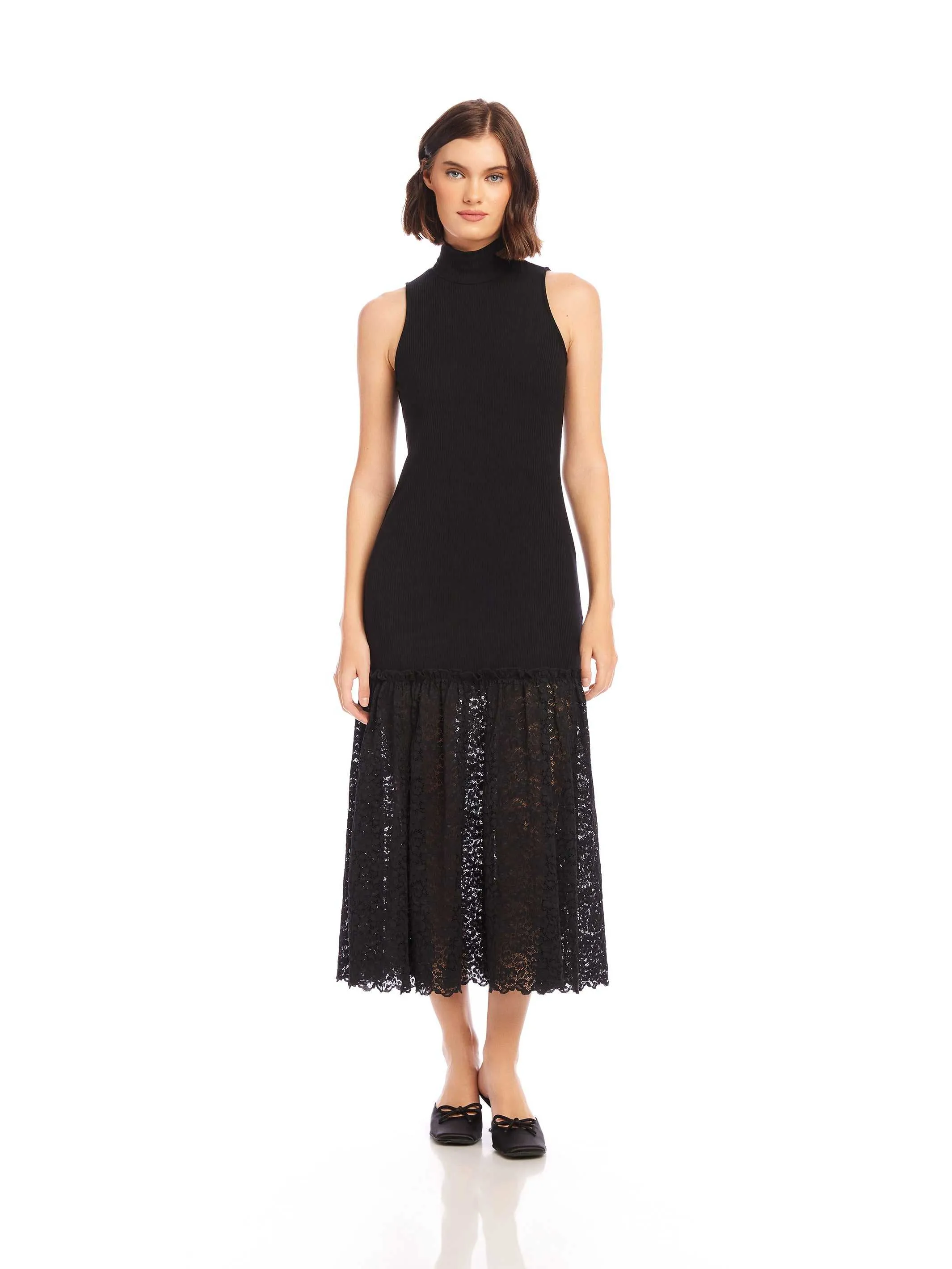 Liana Contrast Lace Dress sold by Fifteen Twenty product image thumbnail 3
