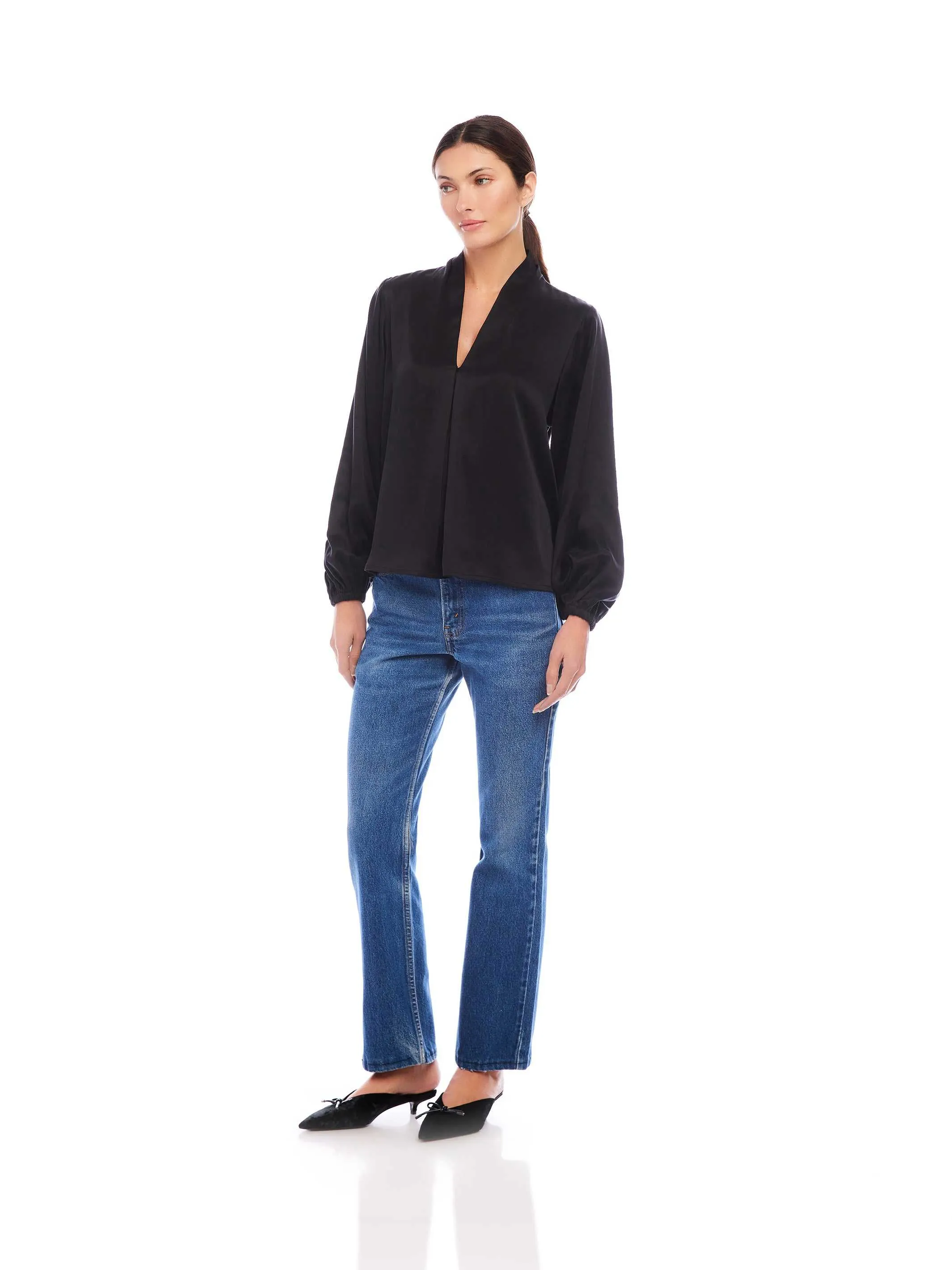 Kiera Blouson Sleeve Top sold by Fifteen Twenty product image thumbnail 3