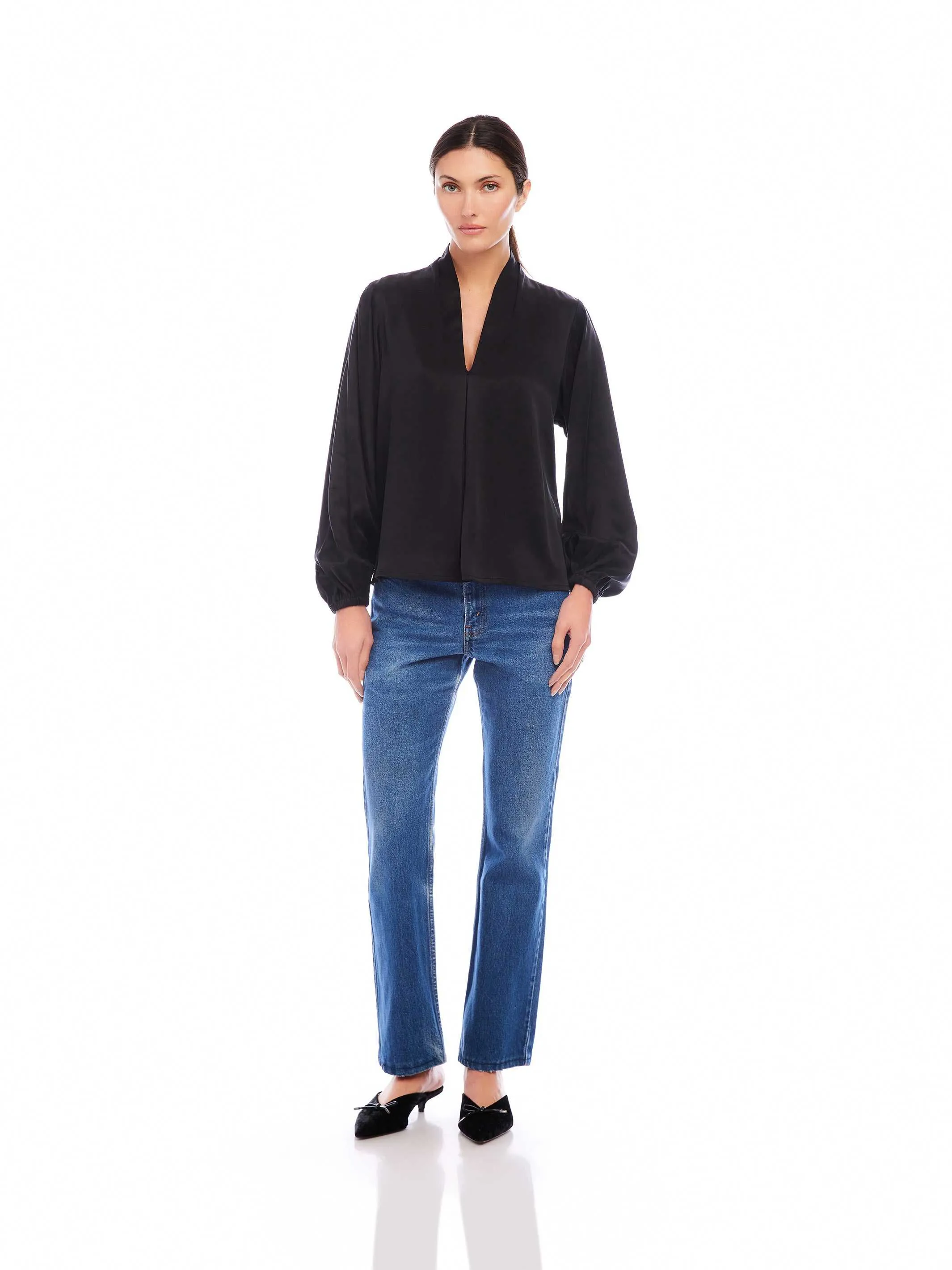 Kiera Blouson Sleeve Top sold by Fifteen Twenty product image thumbnail 2