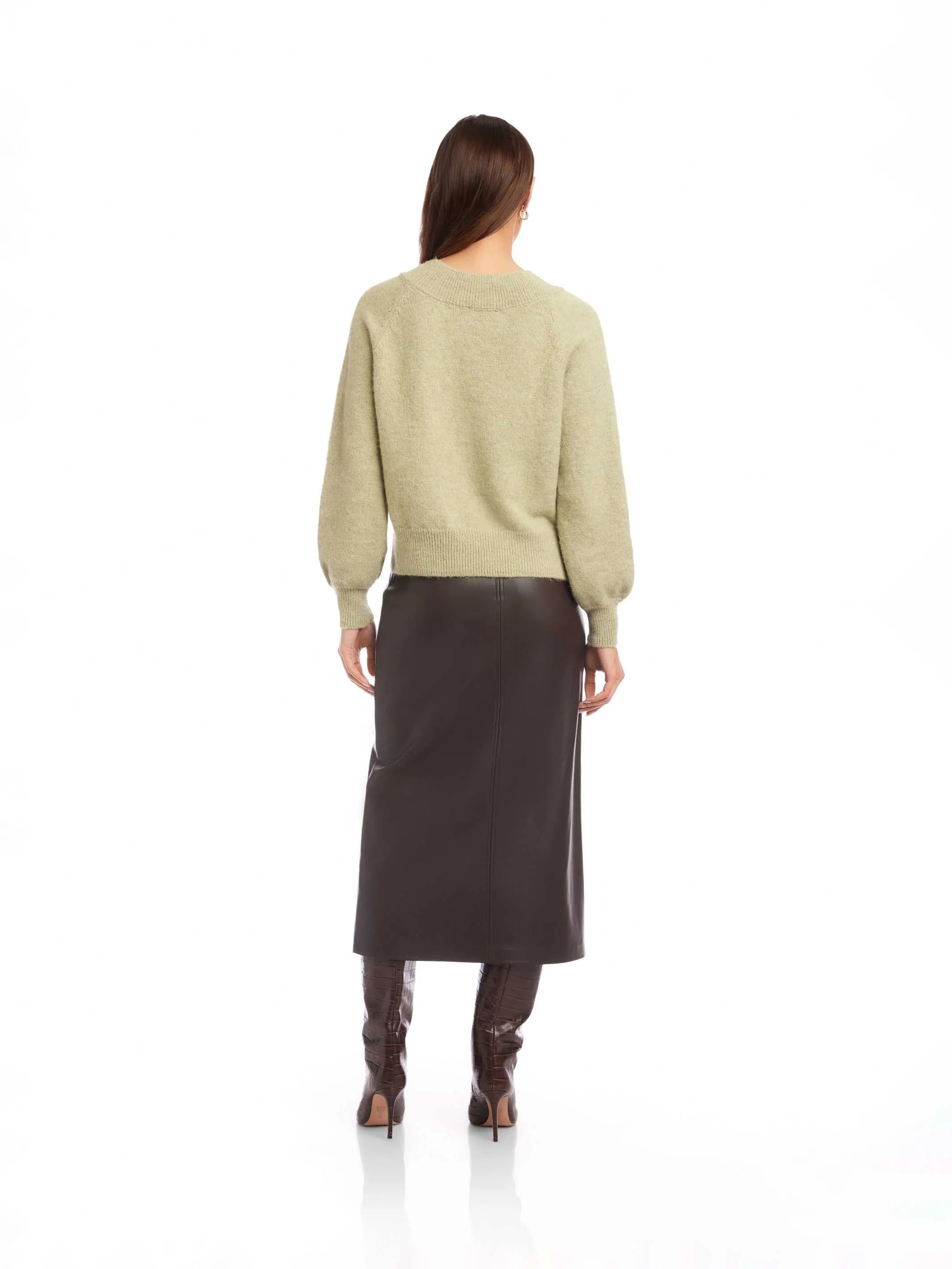 Heather V-Neck Sweater sold by Fifteen Twenty product image thumbnail 5