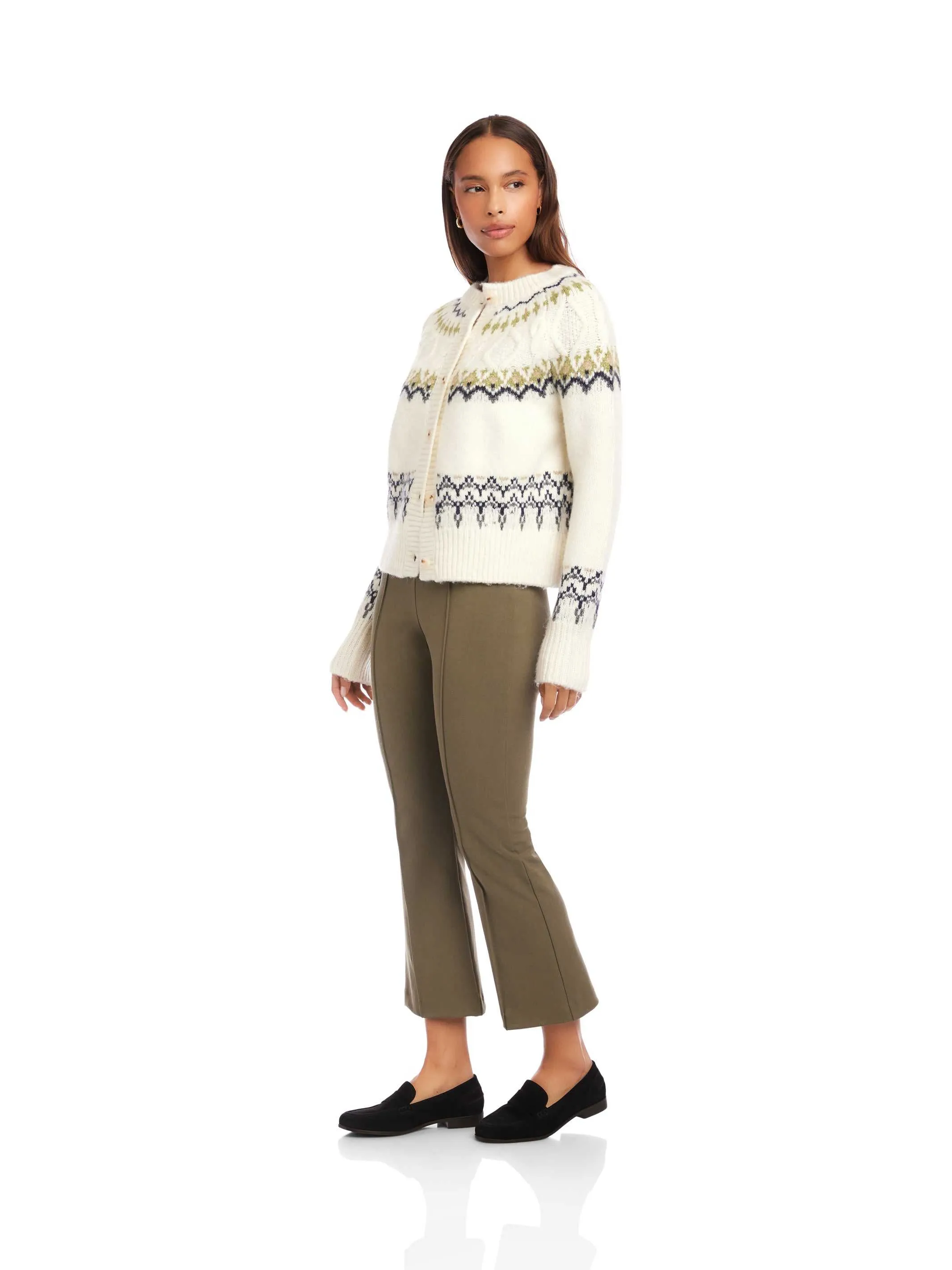 Astrid Fair Isle Cardigan Sweater sold by Fifteen Twenty product image thumbnail 4