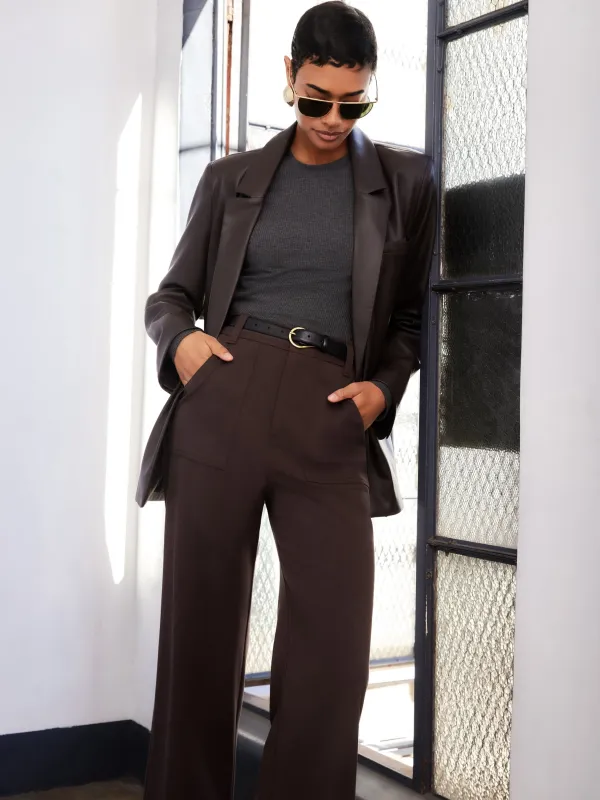 Regan Faux Leather Blazer sold by Fifteen Twenty