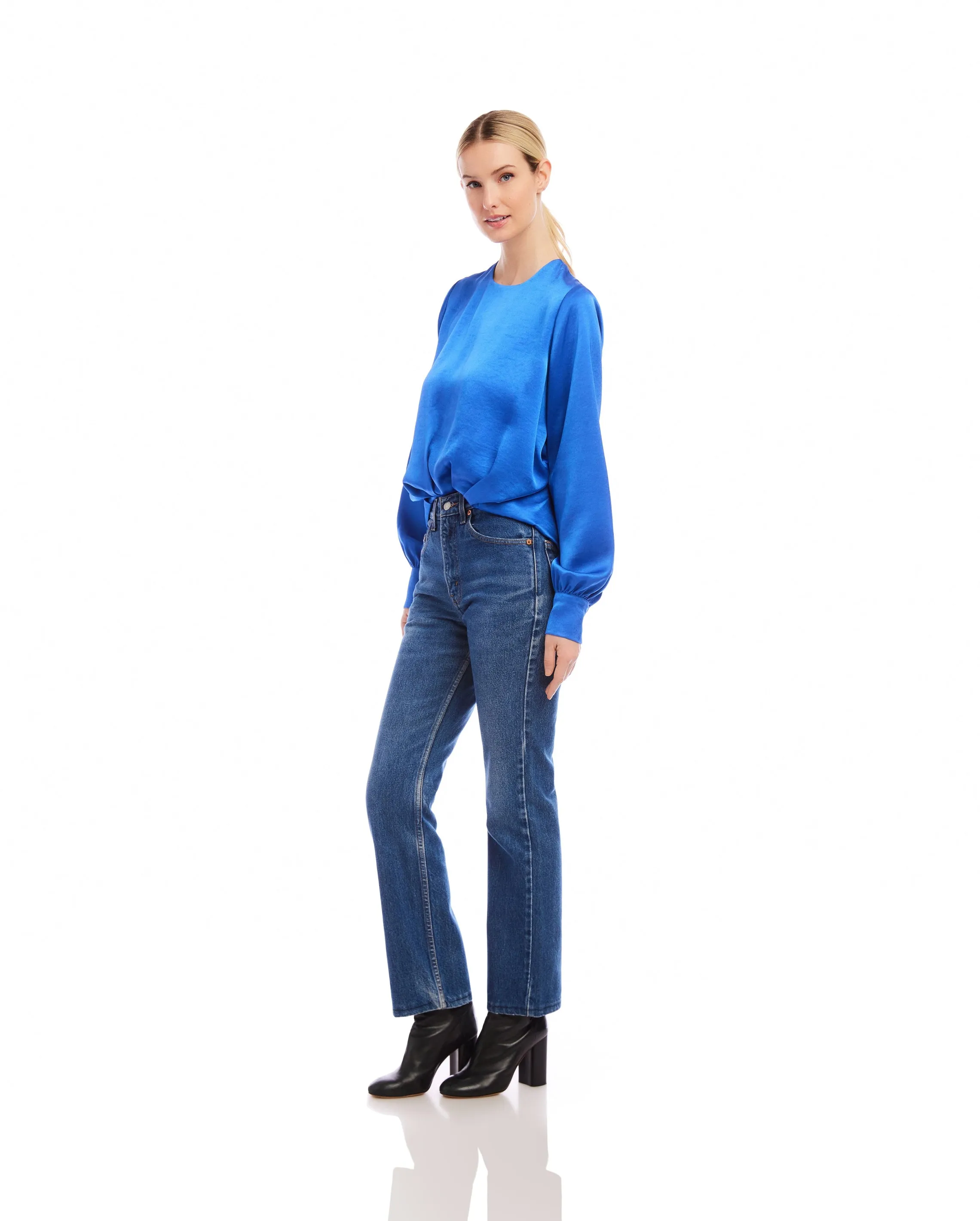Blouson Satin Top sold by Fifteen Twenty product image thumbnail 3