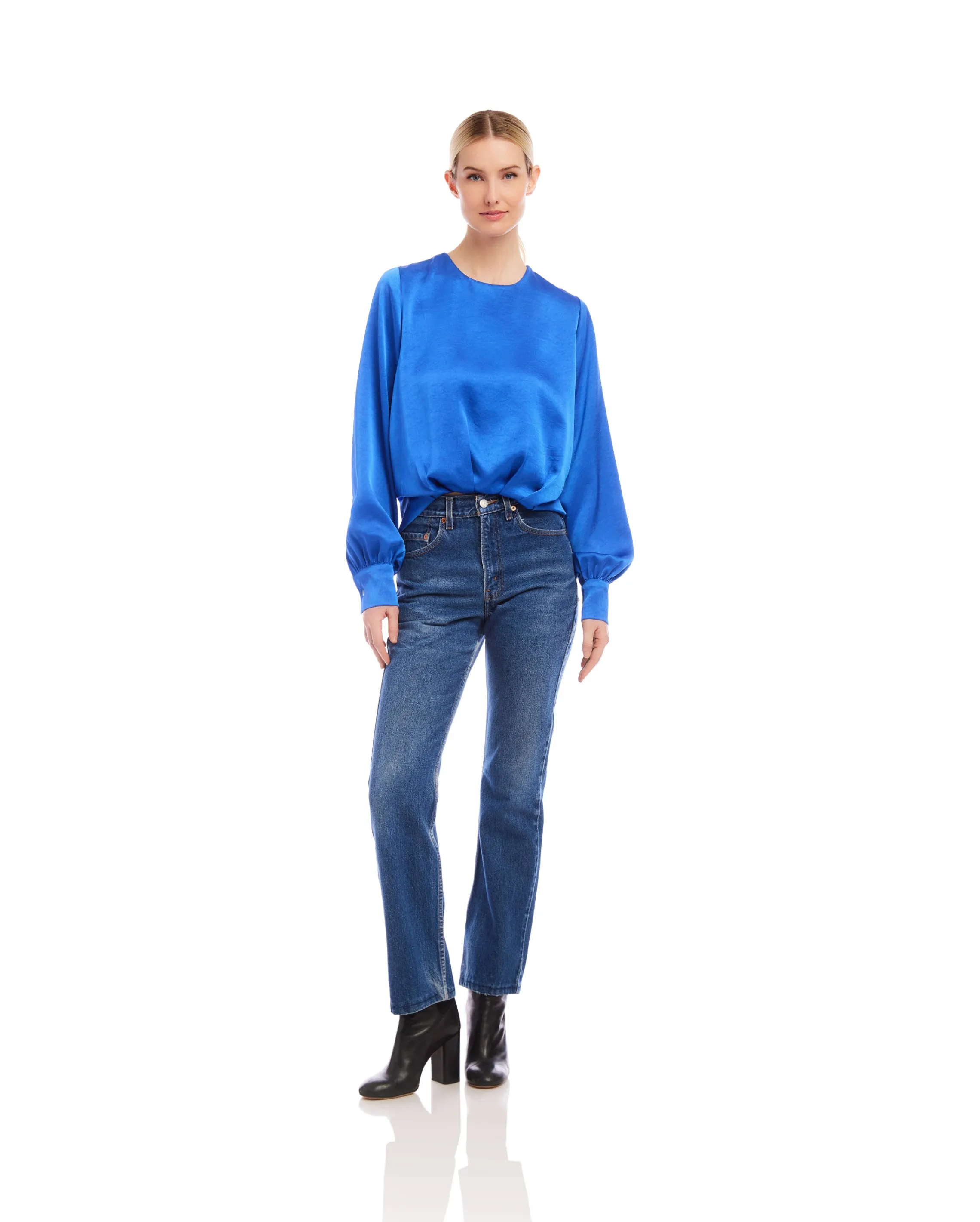 Blouson Satin Top sold by Fifteen Twenty product image thumbnail 2