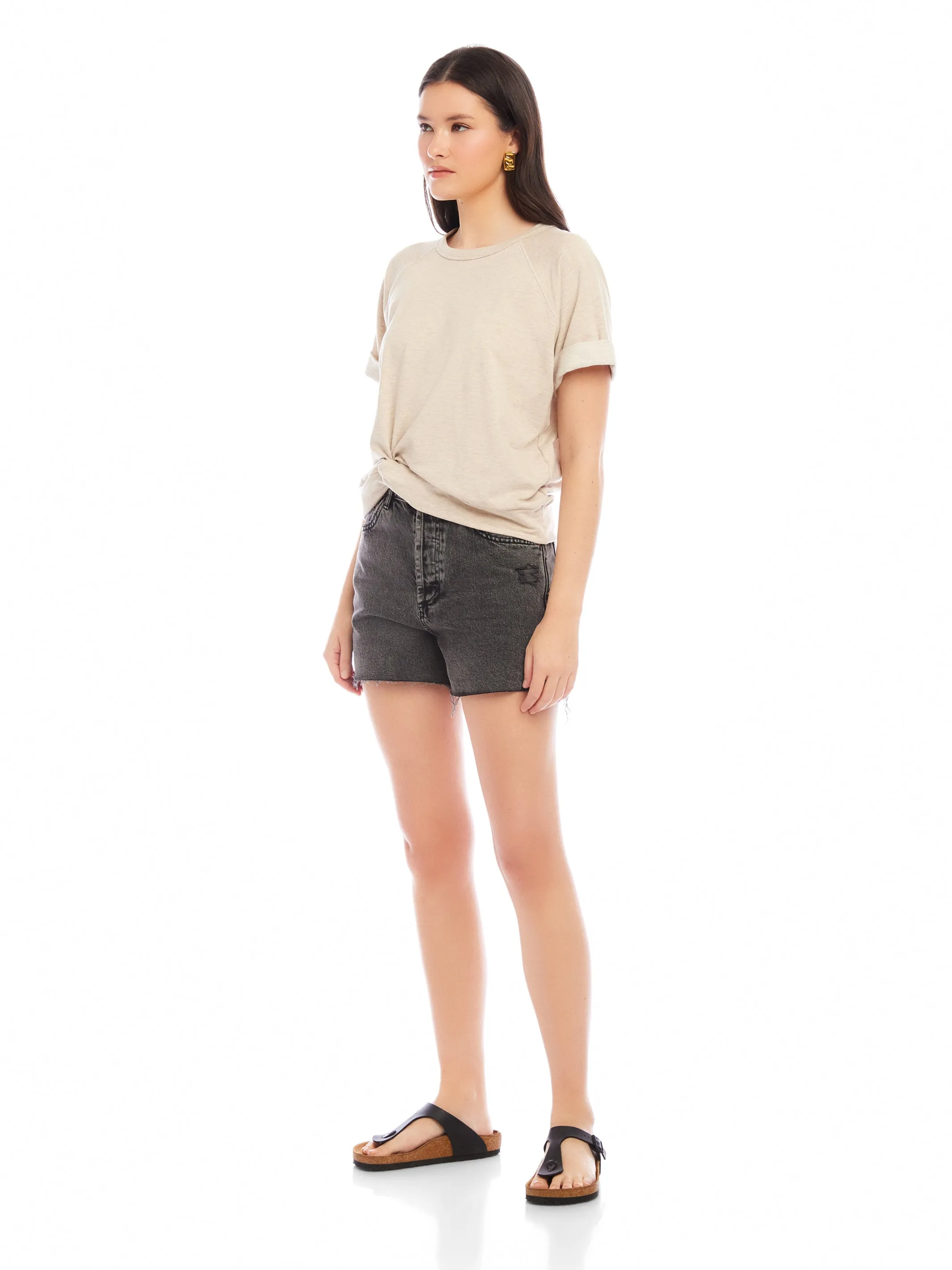 Meg Short Sleeve Twist Hem Top sold by Fifteen Twenty product image thumbnail 3
