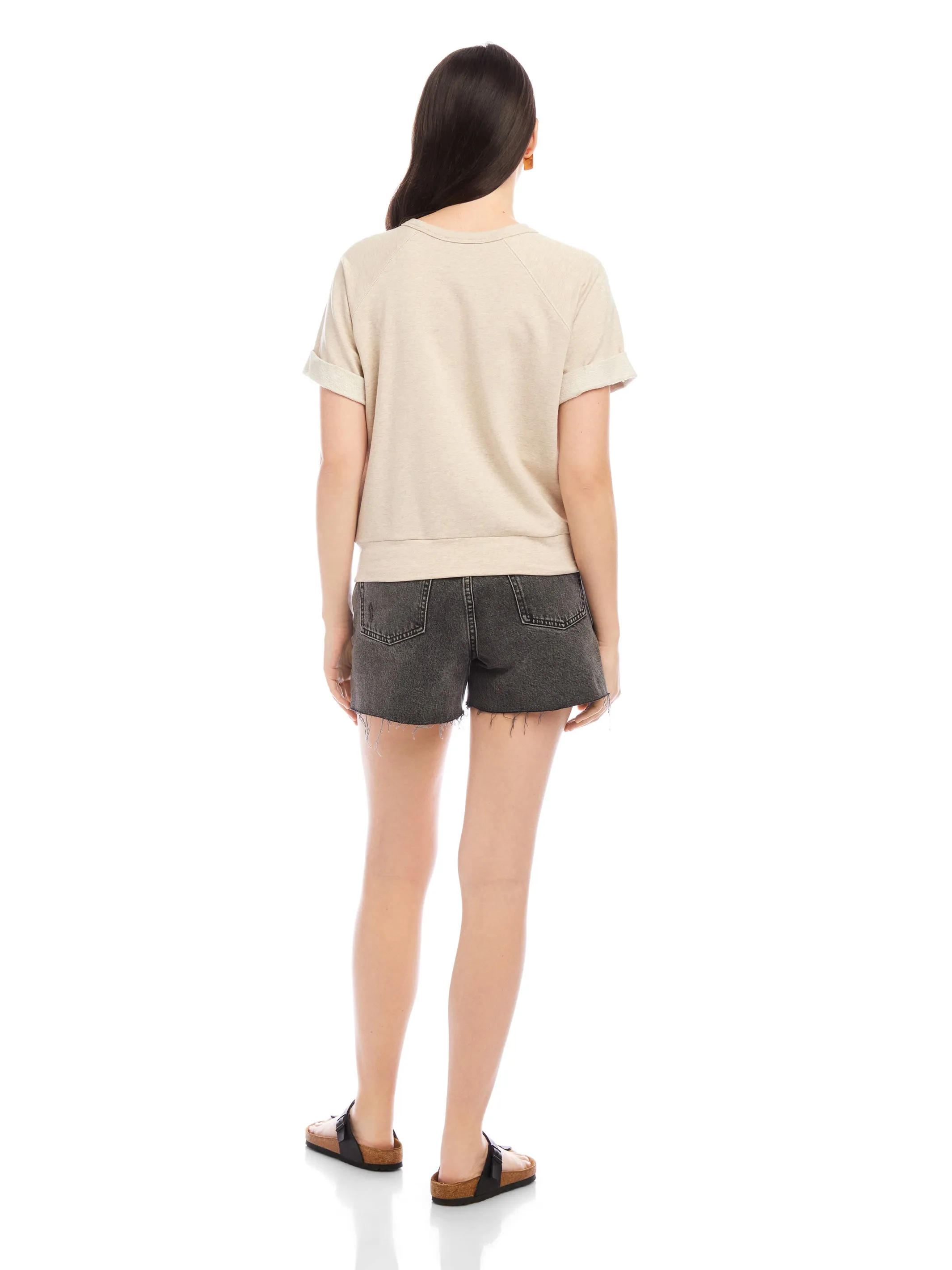 Meg Short Sleeve Twist Hem Top sold by Fifteen Twenty product image thumbnail 4