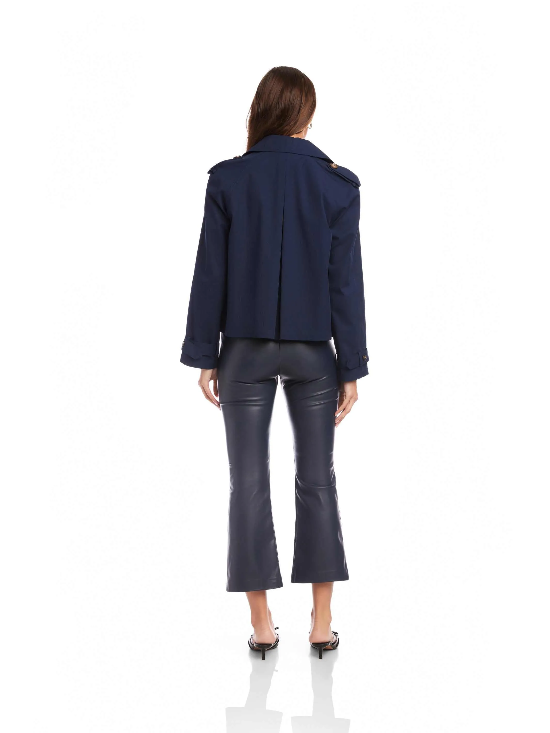 Chelsea Cropped Trench Jacket sold by Fifteen Twenty product image thumbnail 5