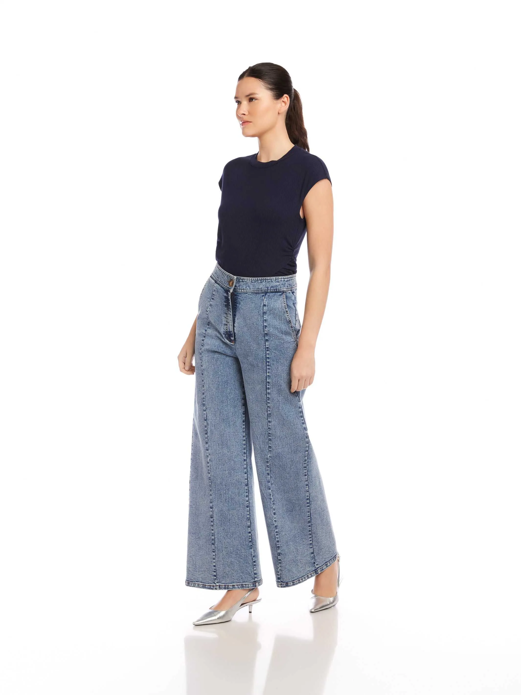 Kristen Denim Trouser sold by Fifteen Twenty product image thumbnail 3